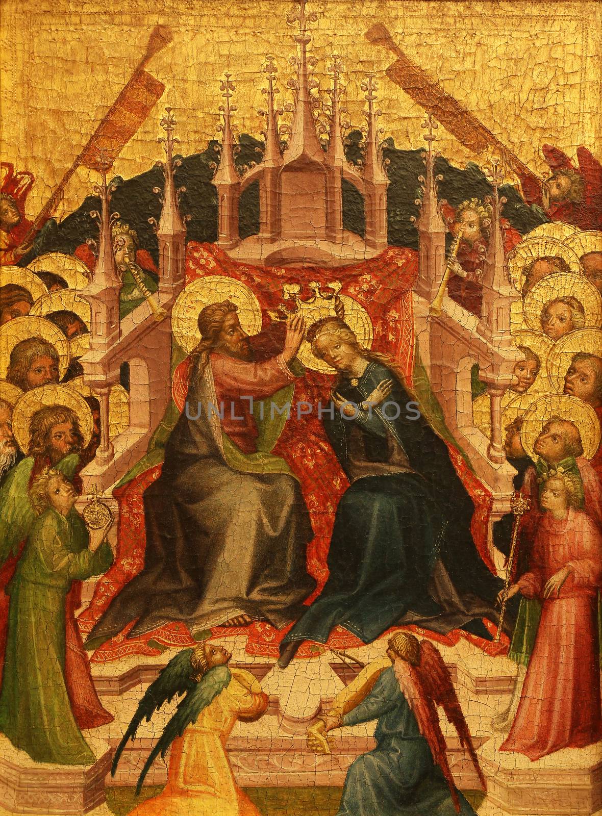 Unknown Styrian painter: Coronation of the Virgin, Old Masters Collection, Croatian Academy of Sciences in Zagreb, Croatia