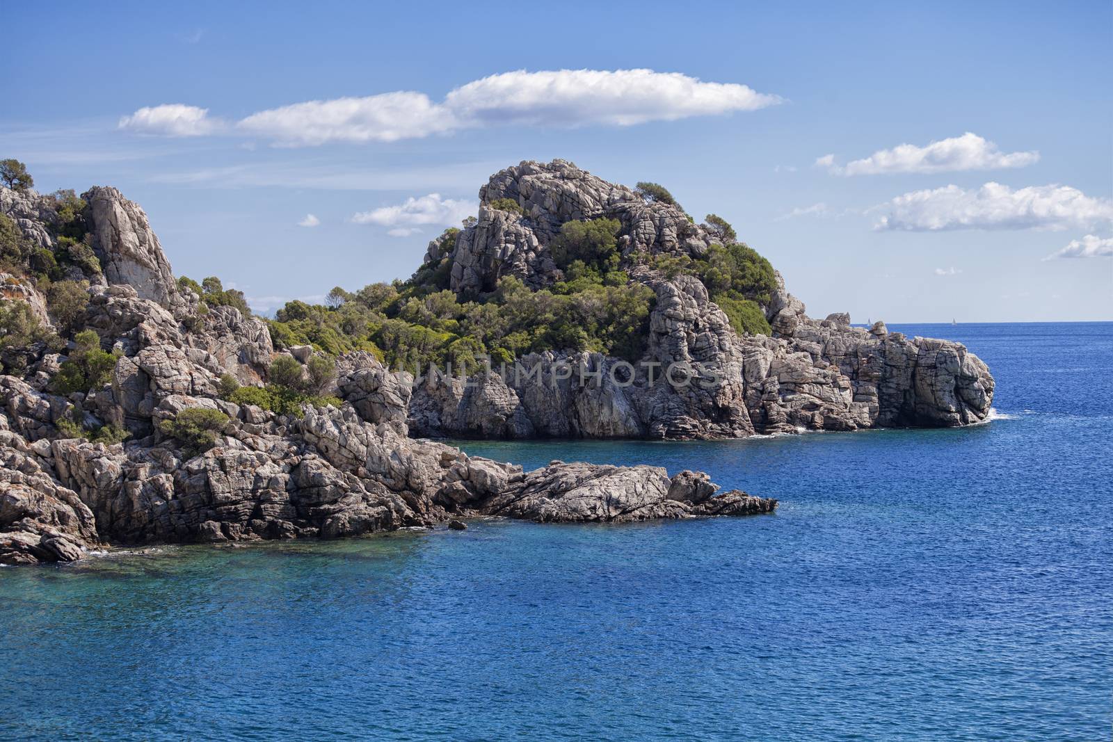 Scenic bay near Marmaris, Turkey on a sunny day