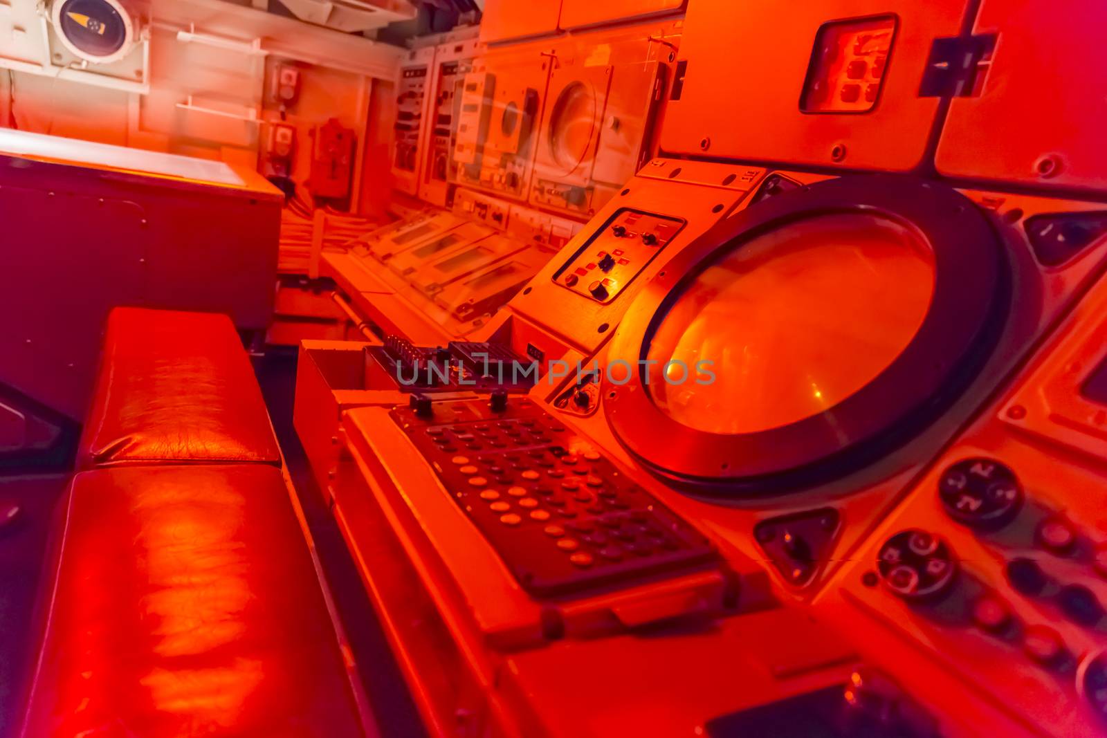 control room orange red light  by CatherineL-Prod