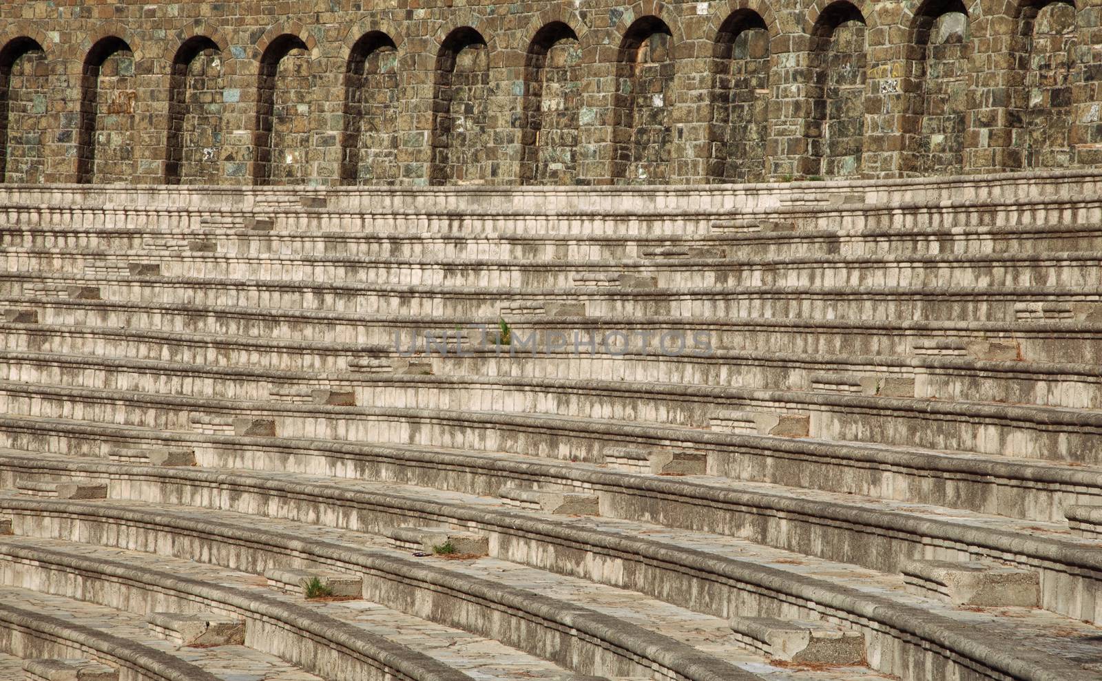 New amphitheater in Marmaris, Turkey, abstract architecture