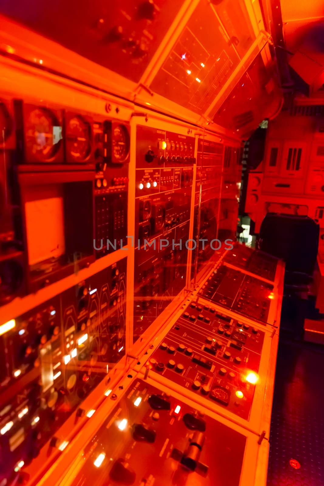 control room orange red light  by CatherineL-Prod