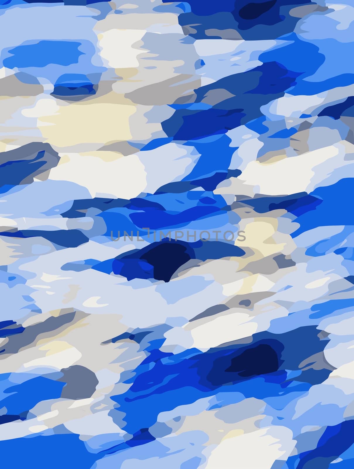 blue grey and dark blue painting abstract background by Timmi