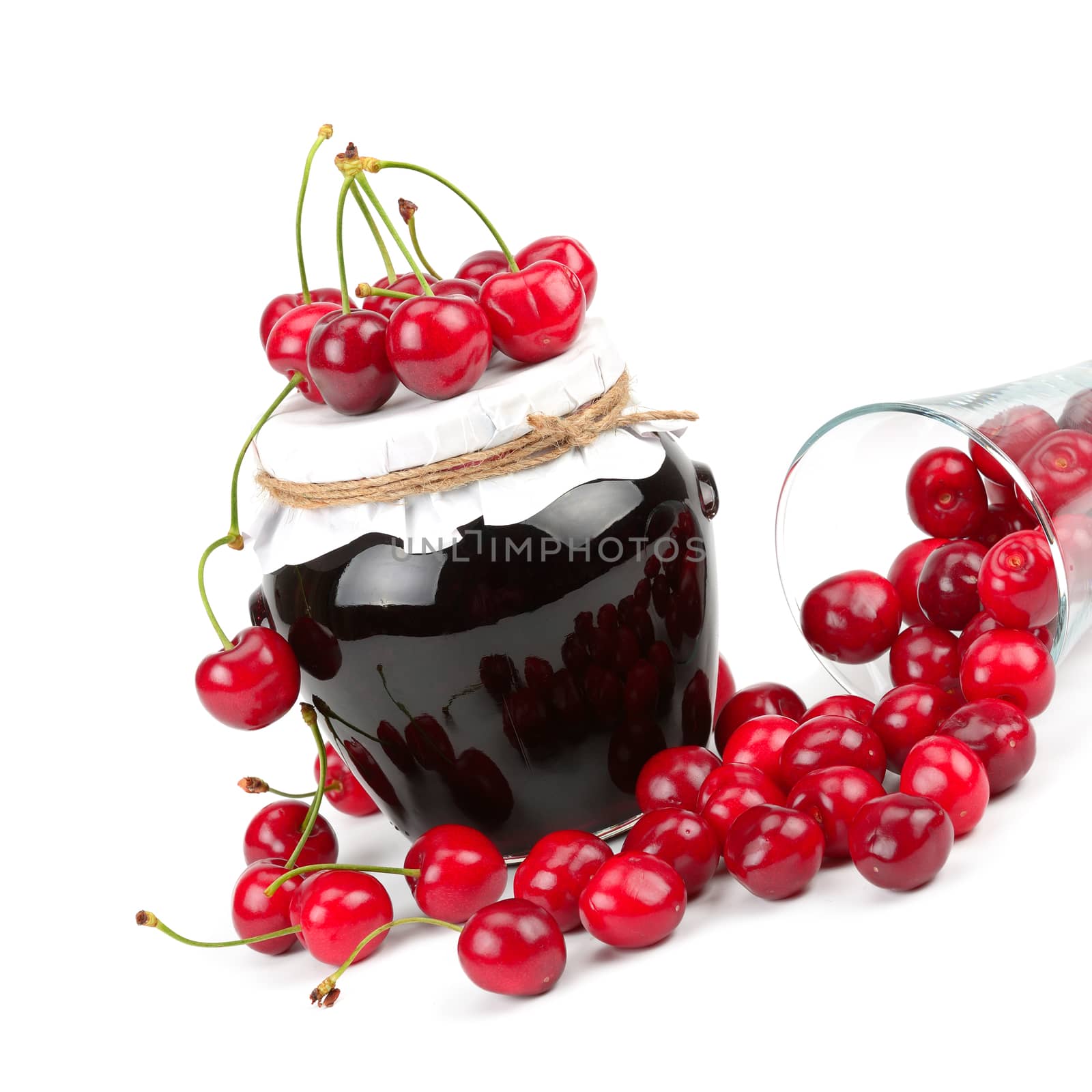  delicious cherry jam and cherry fruit juicy