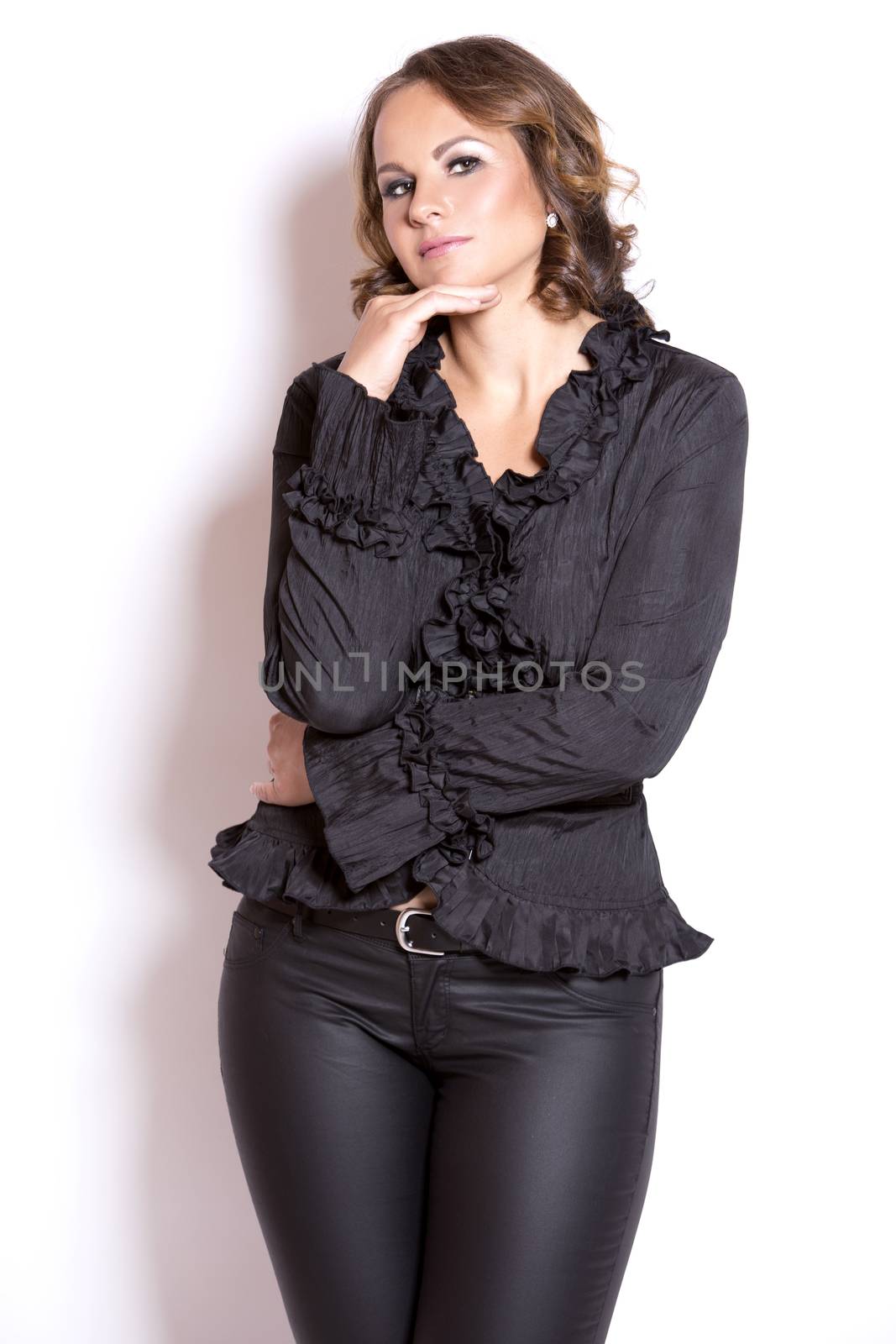 brunette in black by zdenkadarula