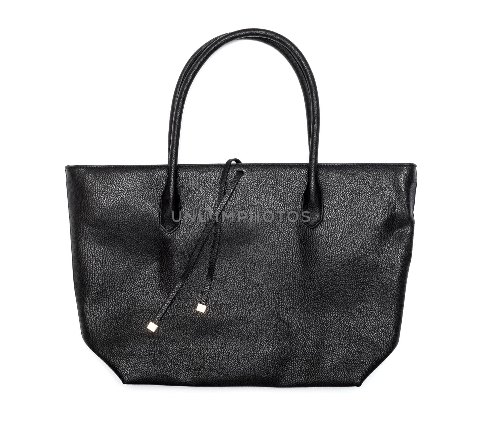 Black female bag isolated over white by DNKSTUDIO