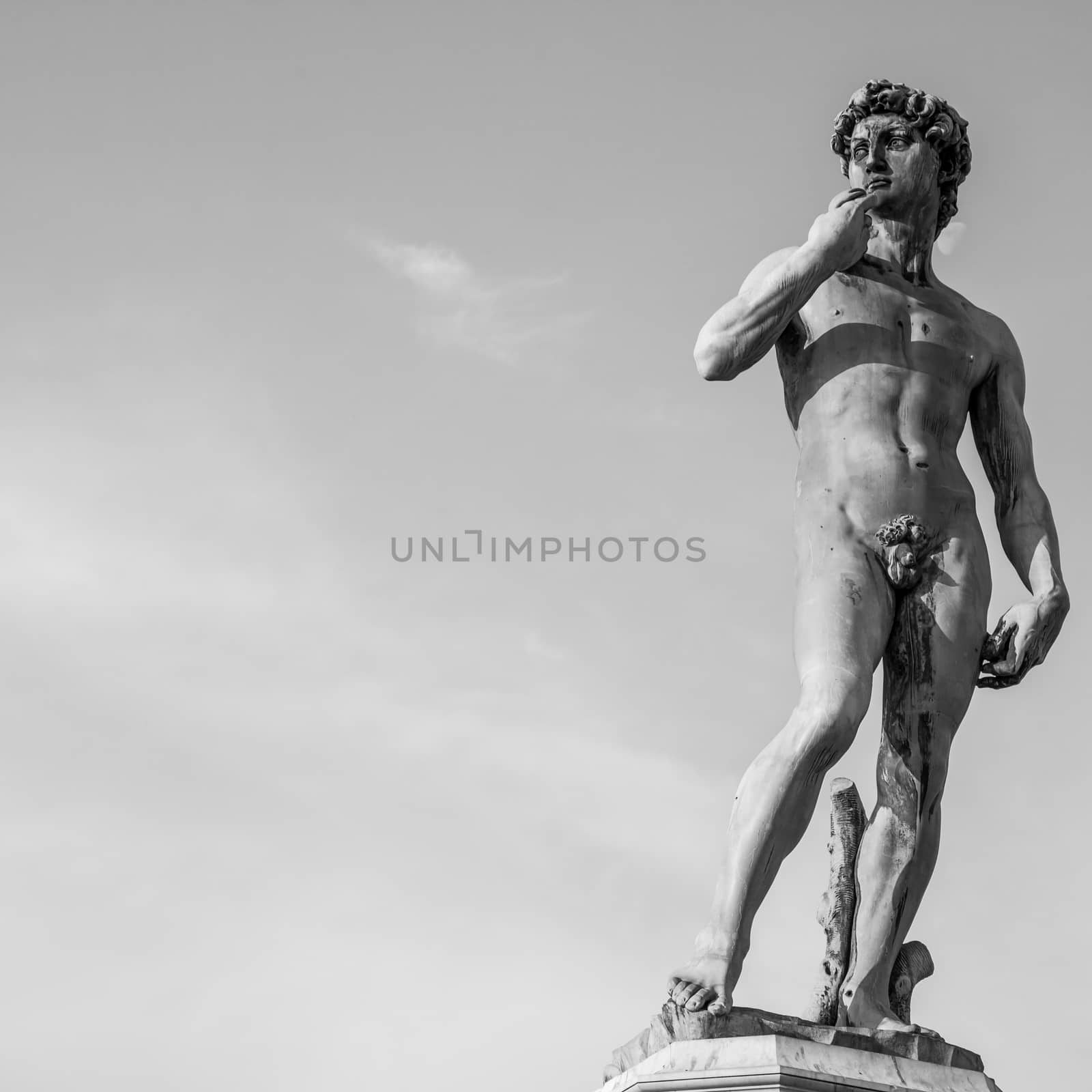 Copy of Michelangelo's David in Piazzale Michelangelo, Florence, Italy