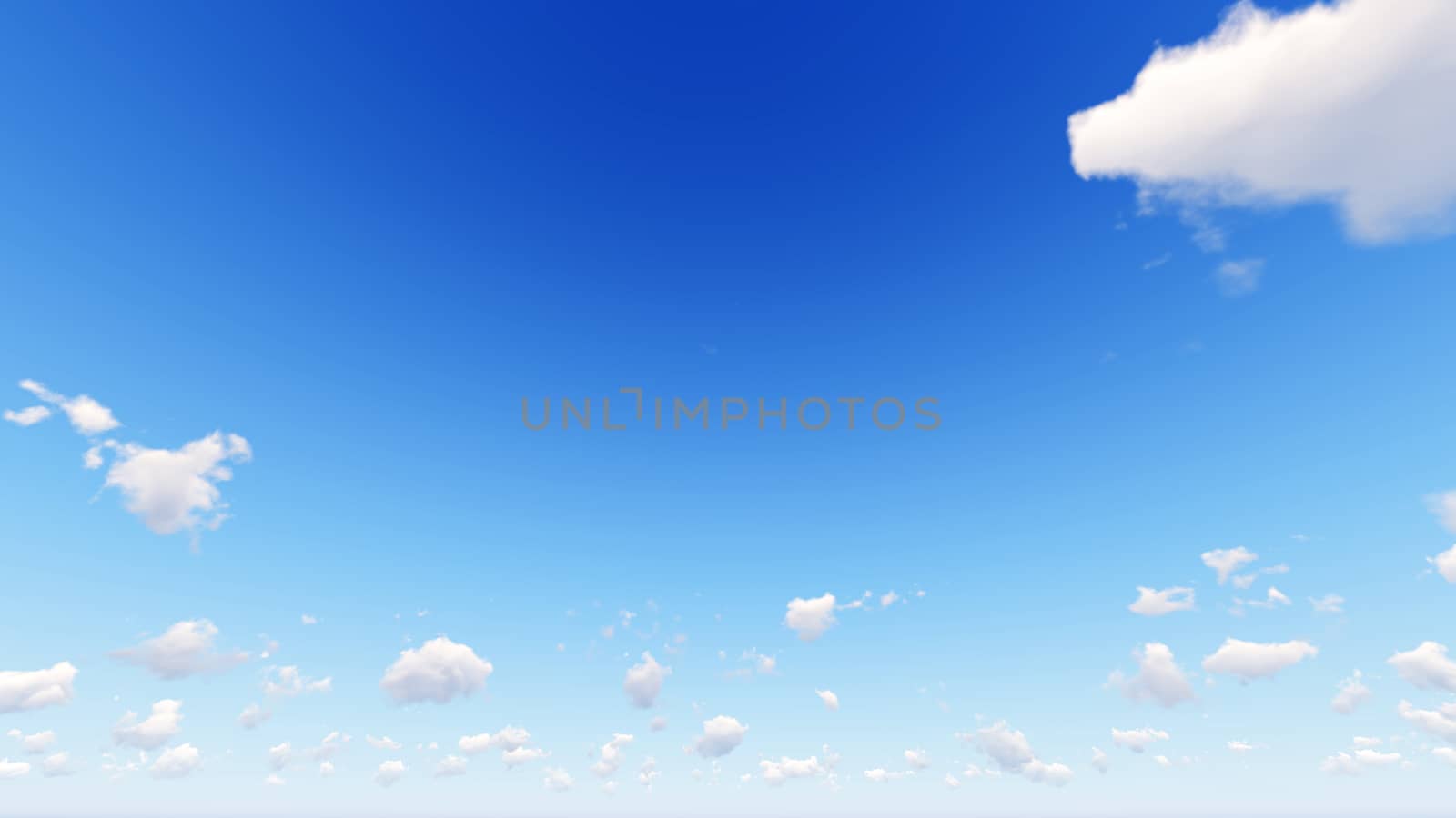 Cloudy blue sky abstract background, blue sky background with tiny clouds, 3d rendering

