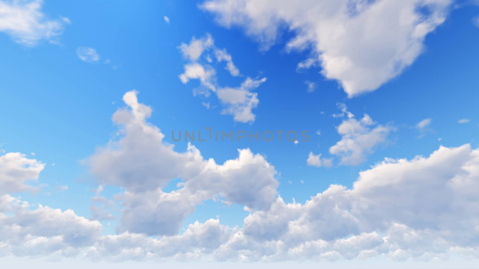 Cloudy blue sky abstract background, blue sky background with tiny clouds, 3d rendering

