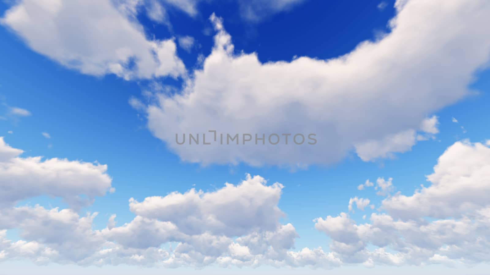 Cloudy blue sky abstract background, blue sky background with tiny clouds, 3d rendering

