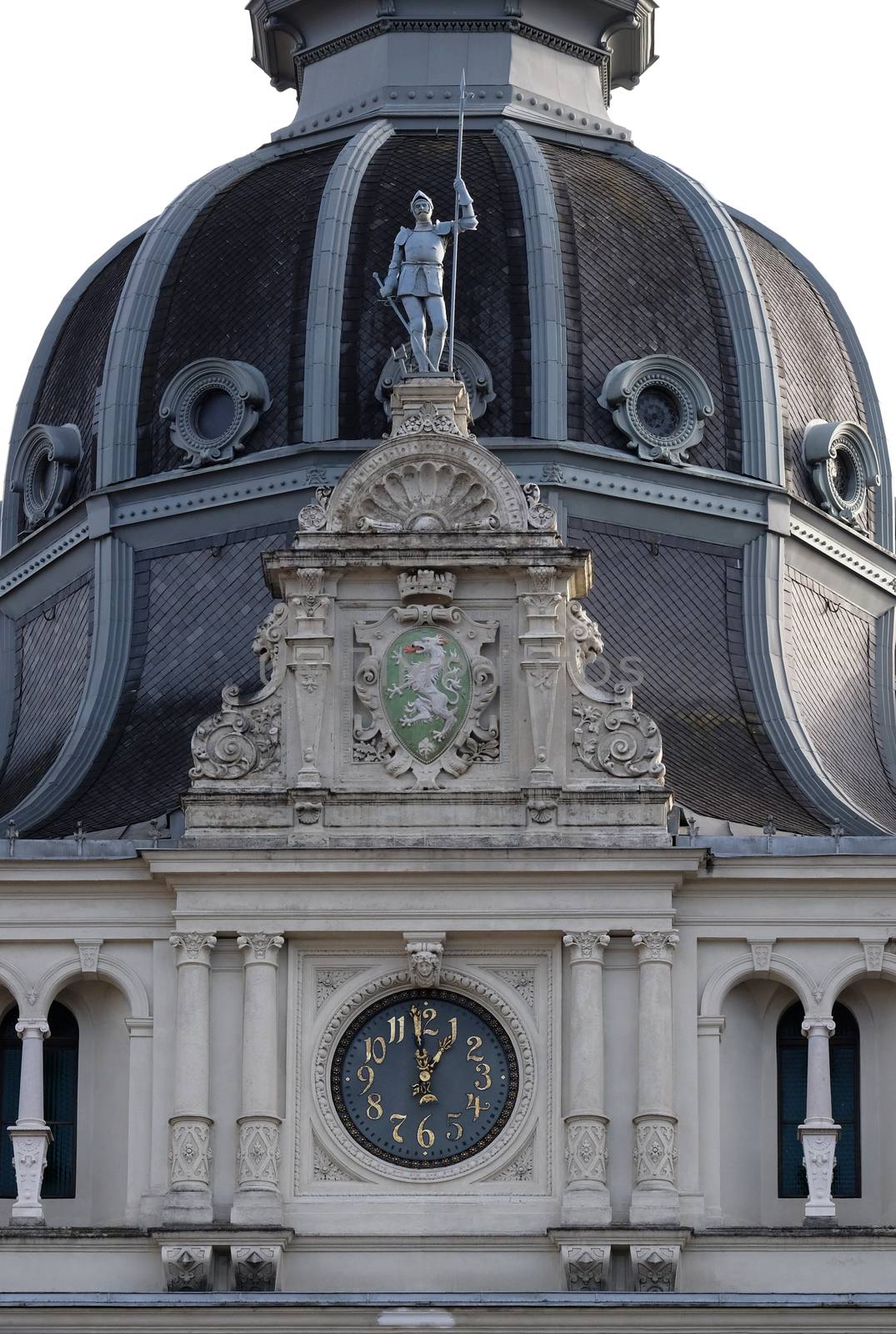 Facade detail Rathaus Town Hall, Graz, Styria, Austria