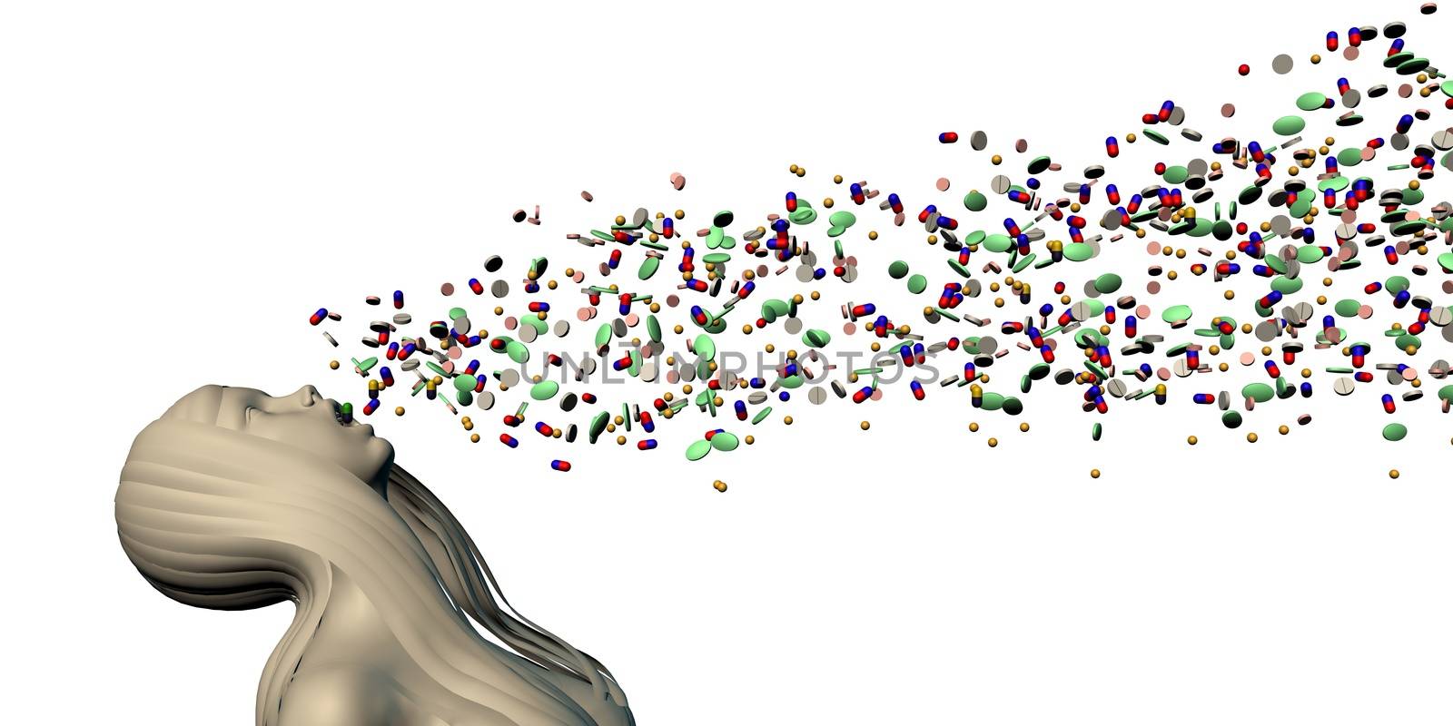 Over Consumption of Pills Medicine and Antibiotics