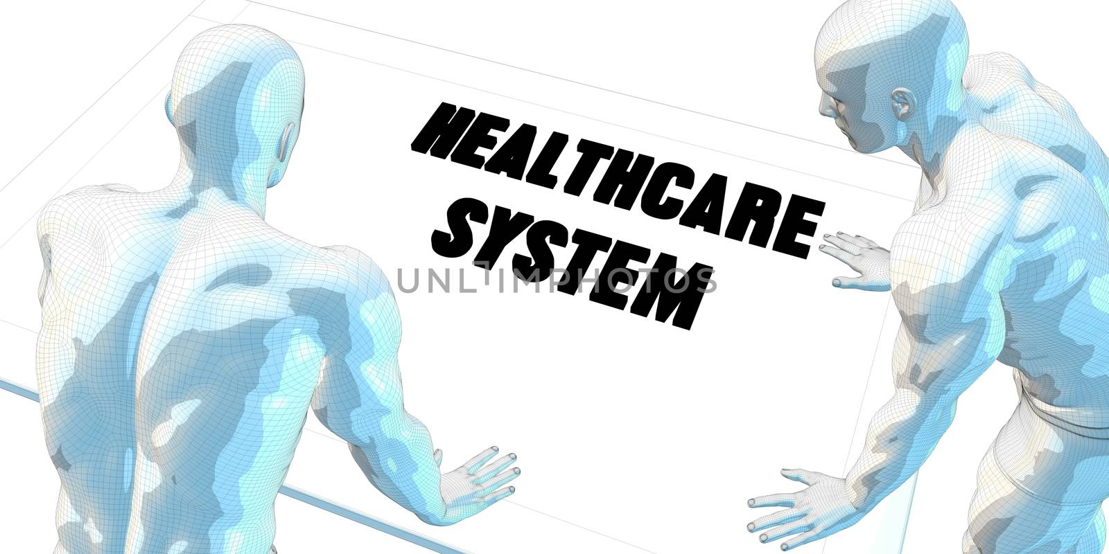Healthcare System Discussion and Business Meeting Concept Art