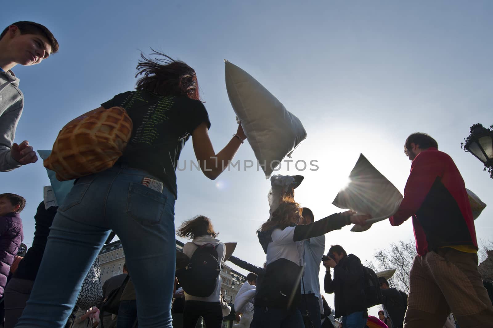 SLOVAKIA - BRATISLAVA - PILLOW - FIGHT  by newzulu