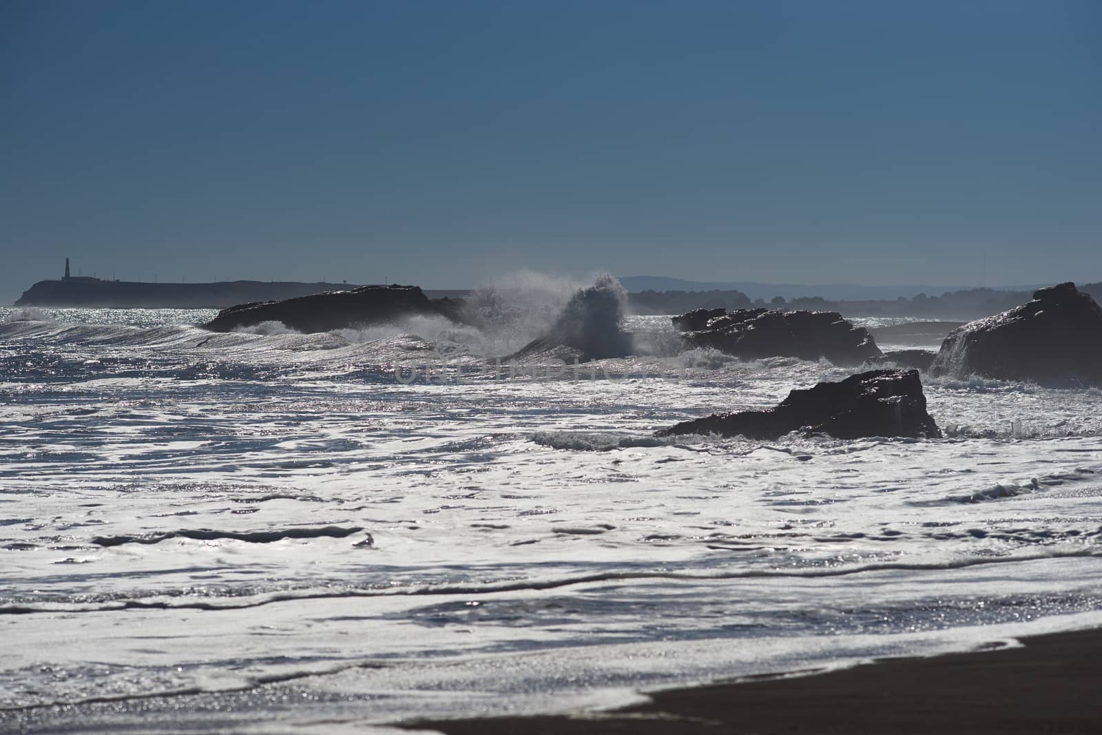Pacific coast of Maule in central Chile.