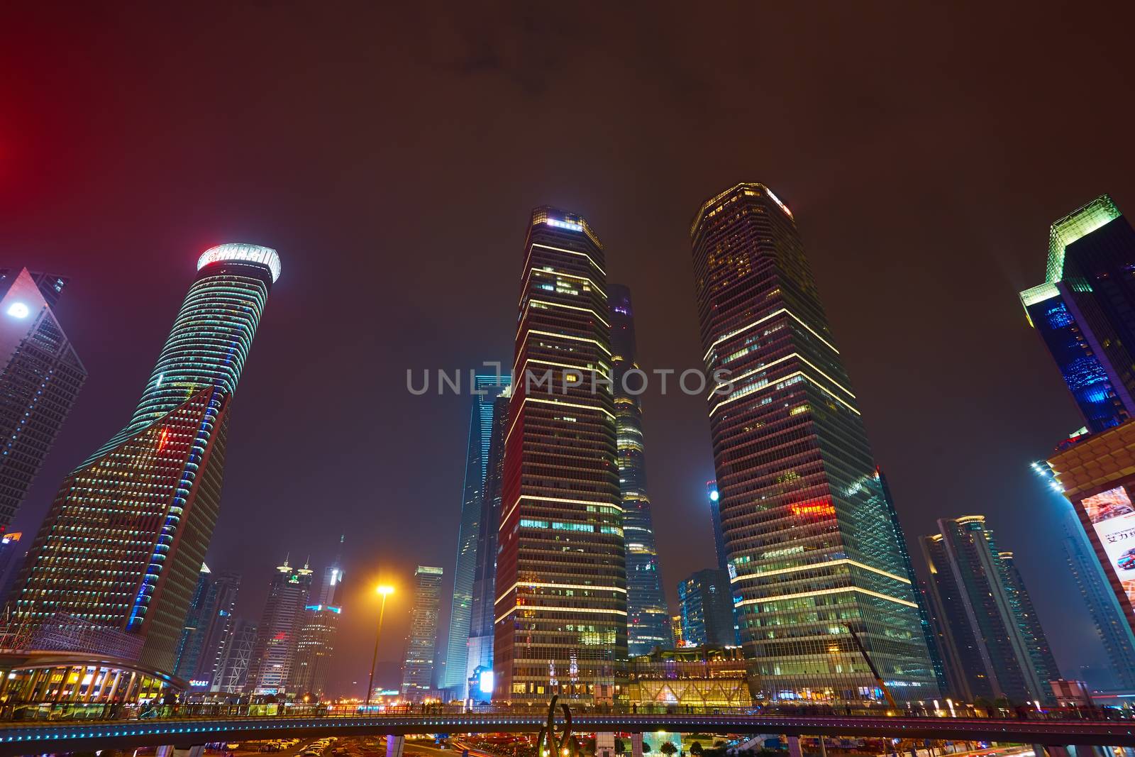 Shanghai at night by sarymsakov
