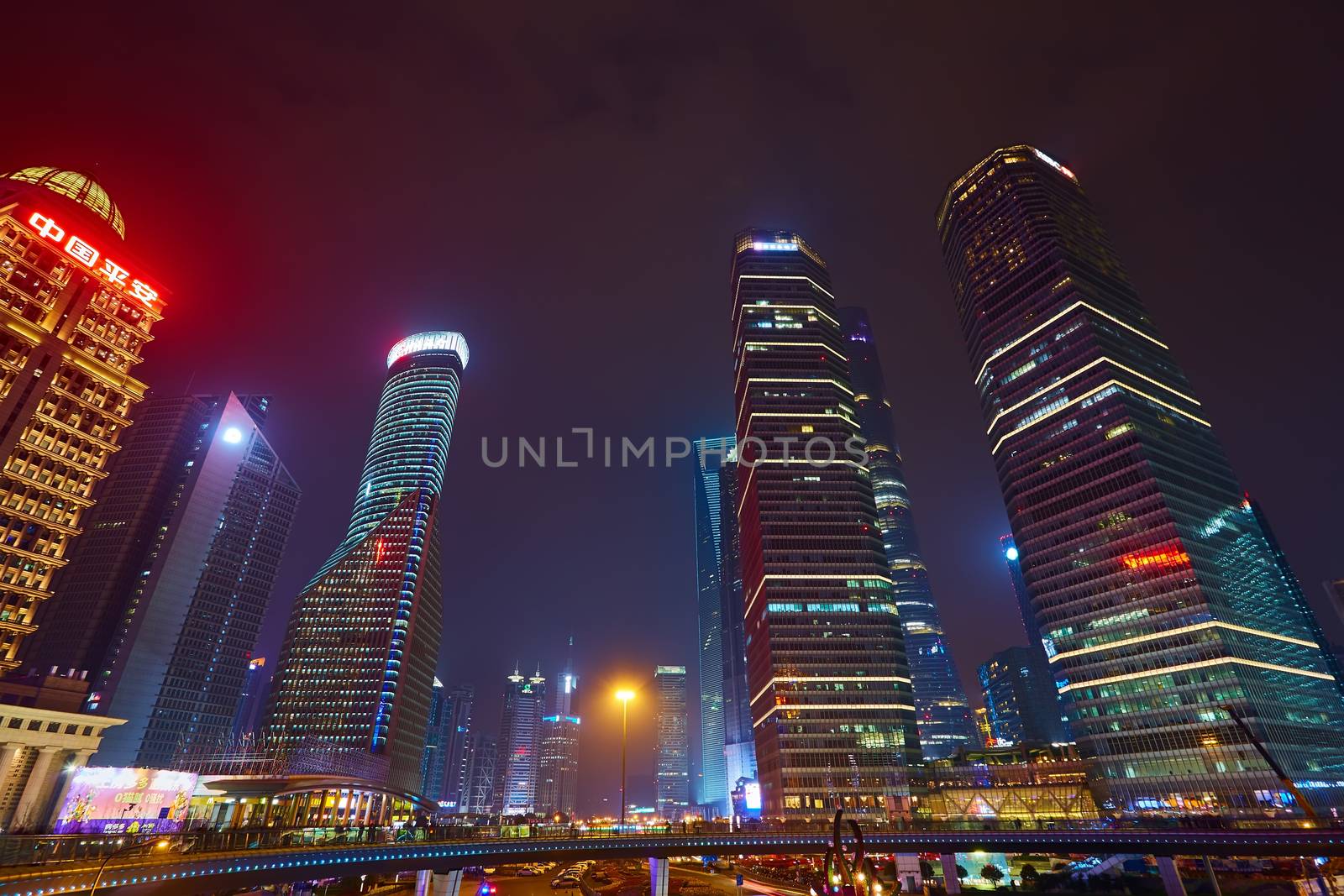 Shanghai at night by sarymsakov