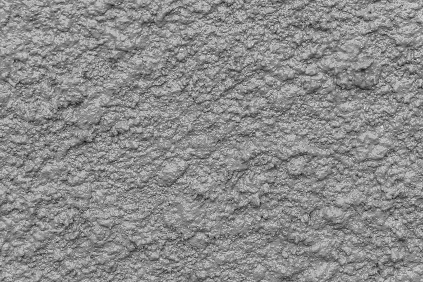 Gray bump plaster wall coating with oil paint texture