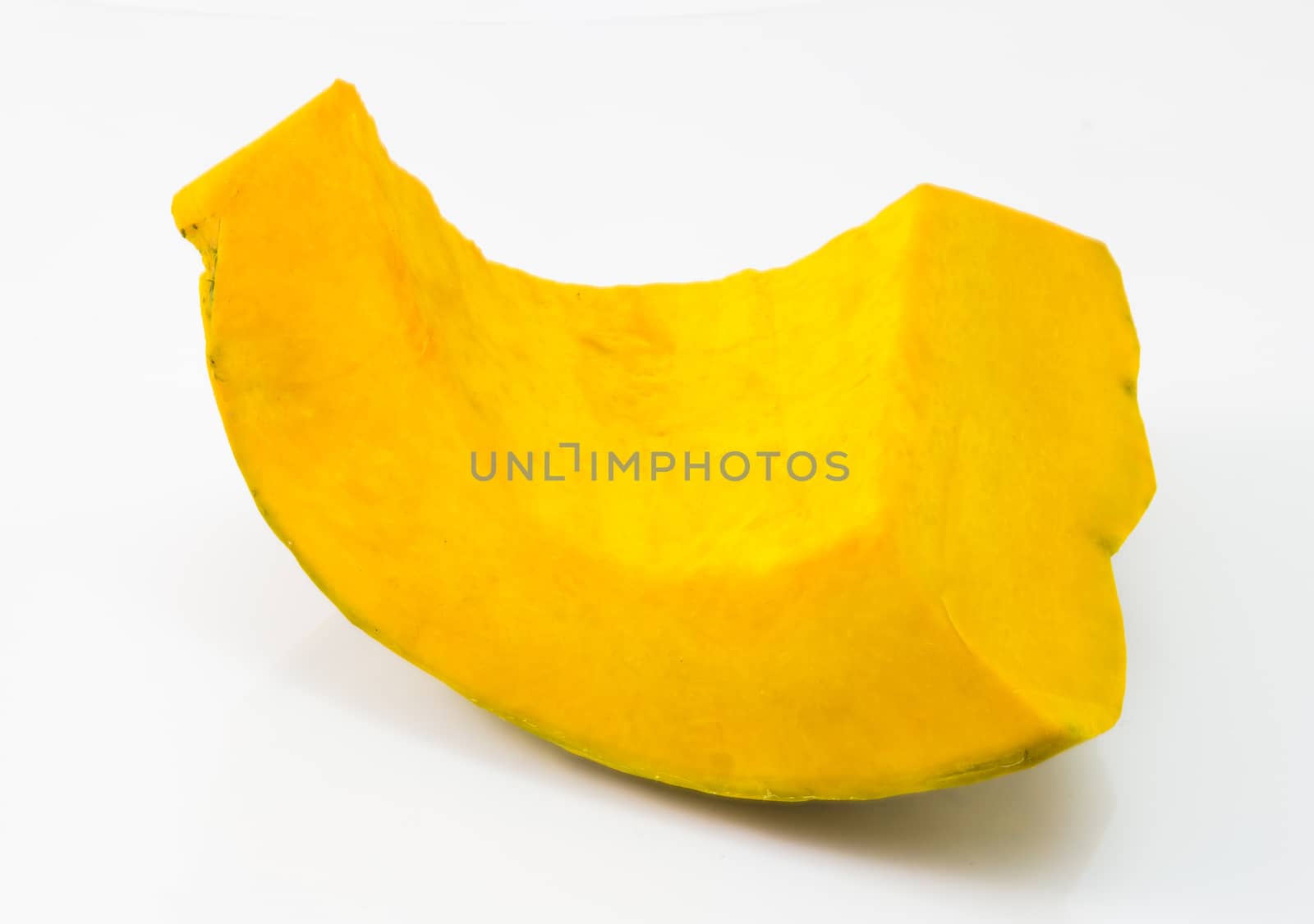 piece of pumpkin isolated on white background by chingraph