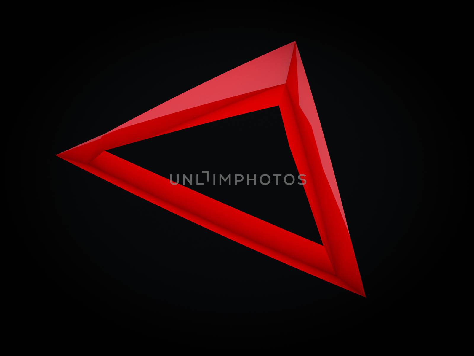 3D rendering of abstract modern abyss shape background  by chingraph