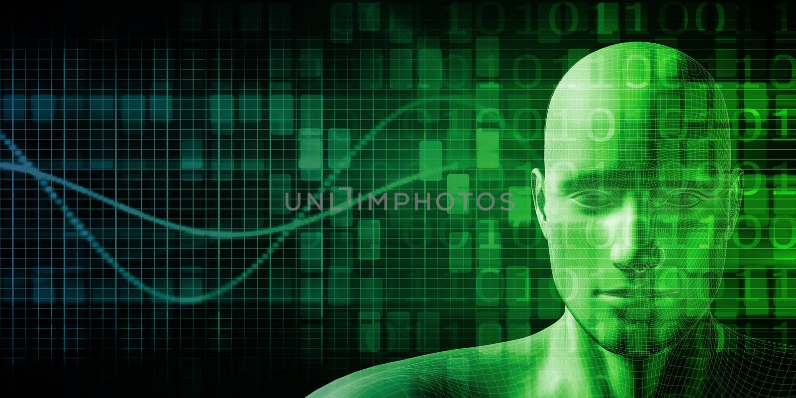 Science Technology Body Concept as an Abstract