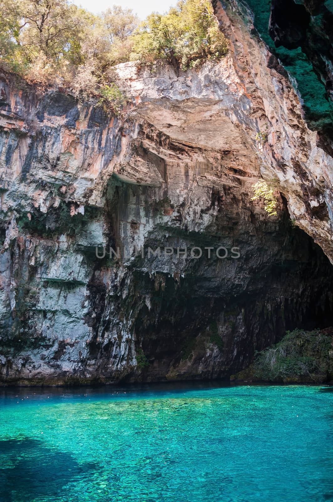 Melissani Lake on Cephalonia Island, Greece by mkos83