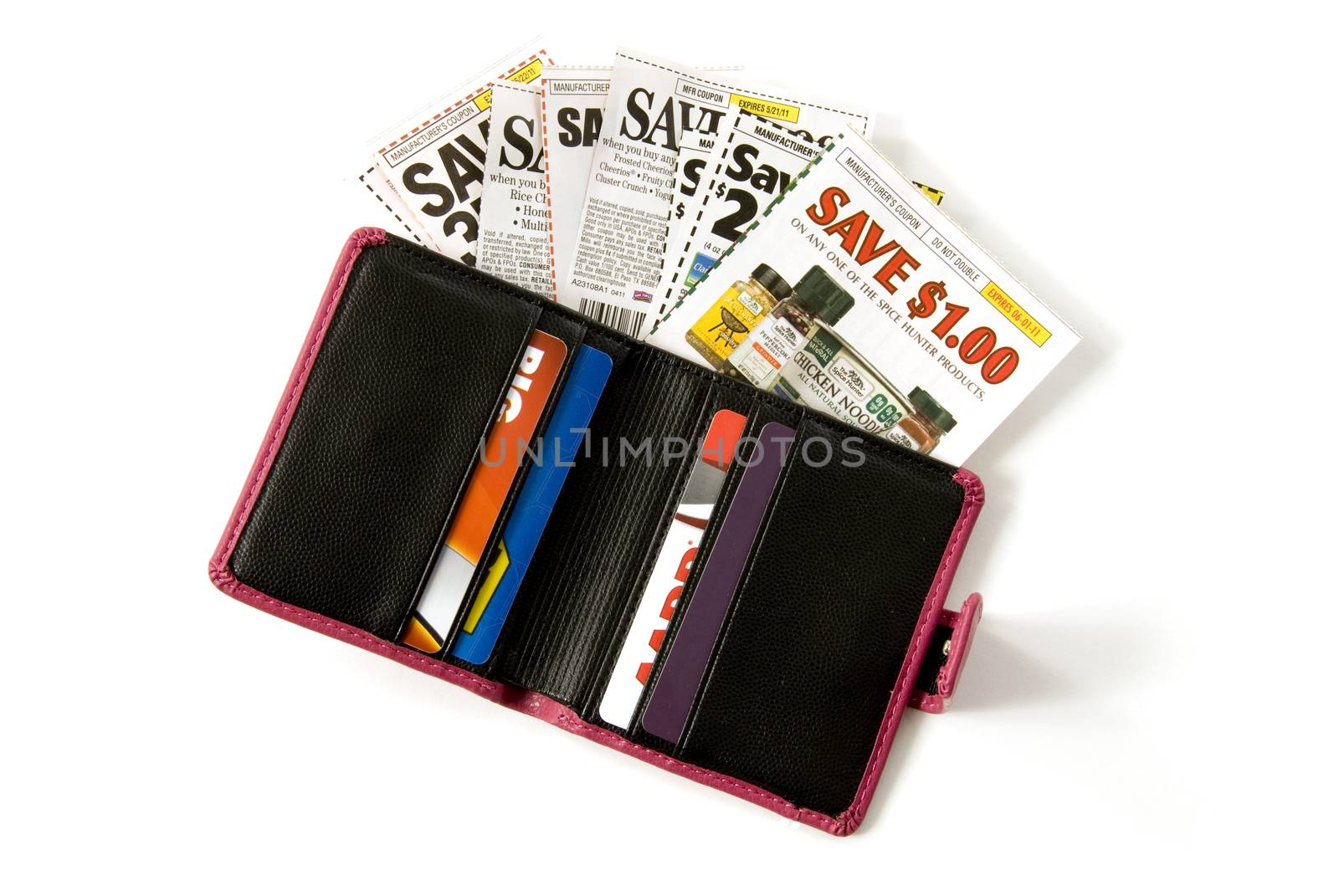 Wallet With Lots Of Coupons by stockbuster1