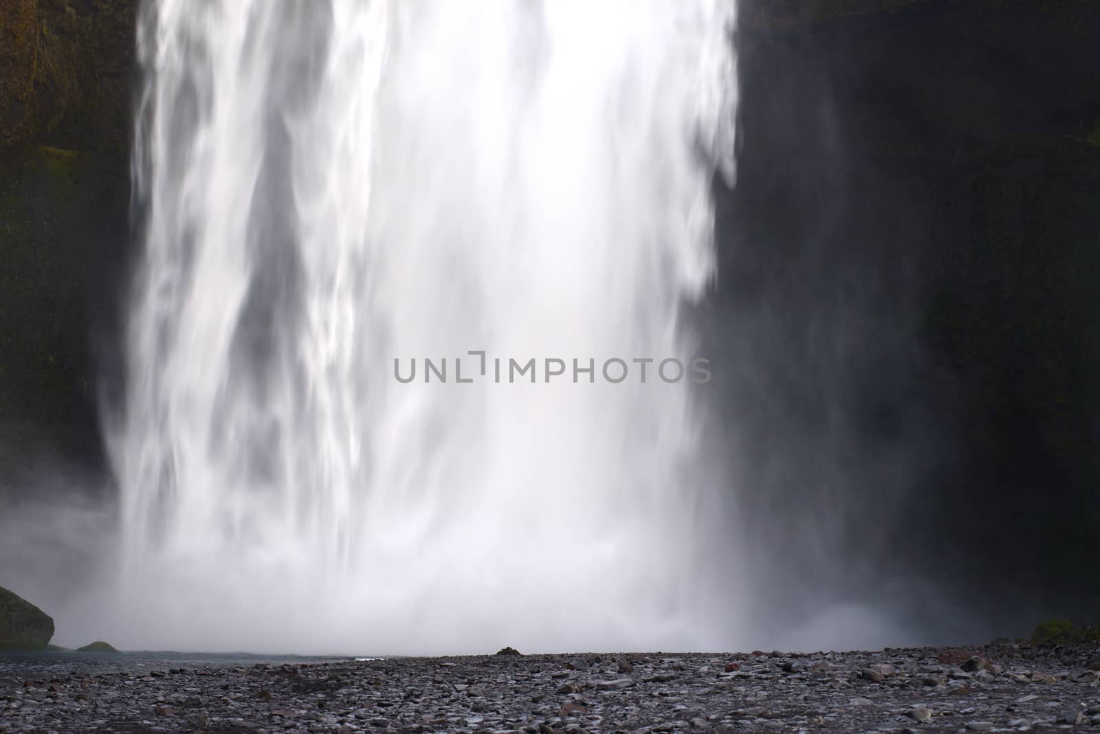 skogafoss is a big waterfall in iceland