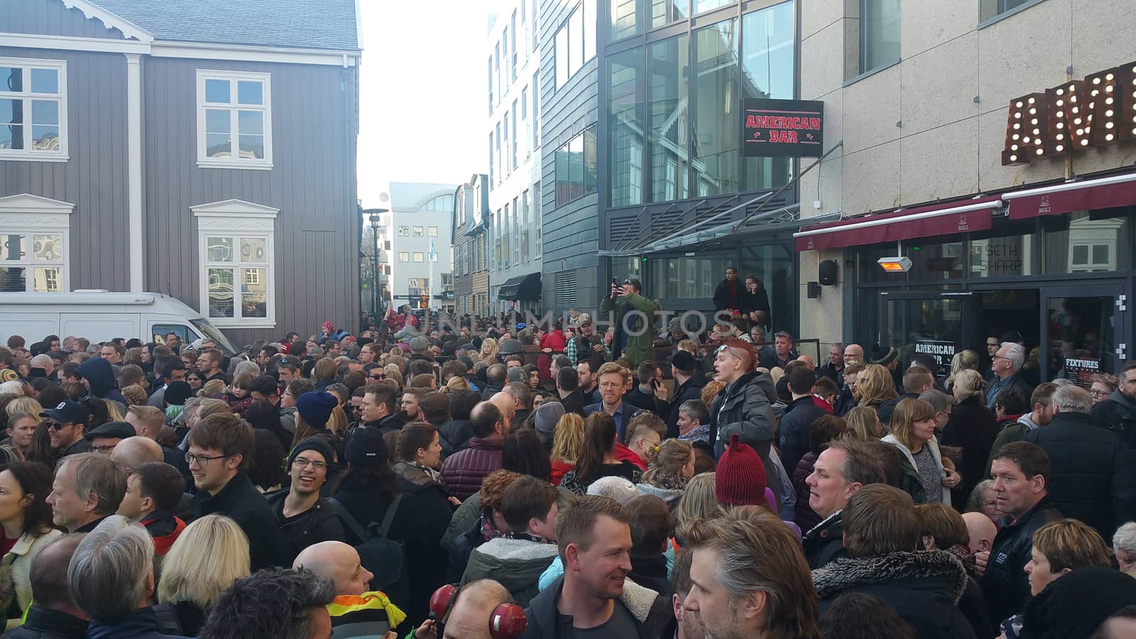 ICELAND, Reykjavik: Thousands rallied in Reykjavik, Iceland on April 4, 2016, to demand the Prime Minister of Iceland to resign because of the information that was leaked in the Panama Papers. The documents reveal that Prime Minister Sigmundur David Gunnlaugsson, hid millions of dollars in an offshore account as the economy collapsed. 