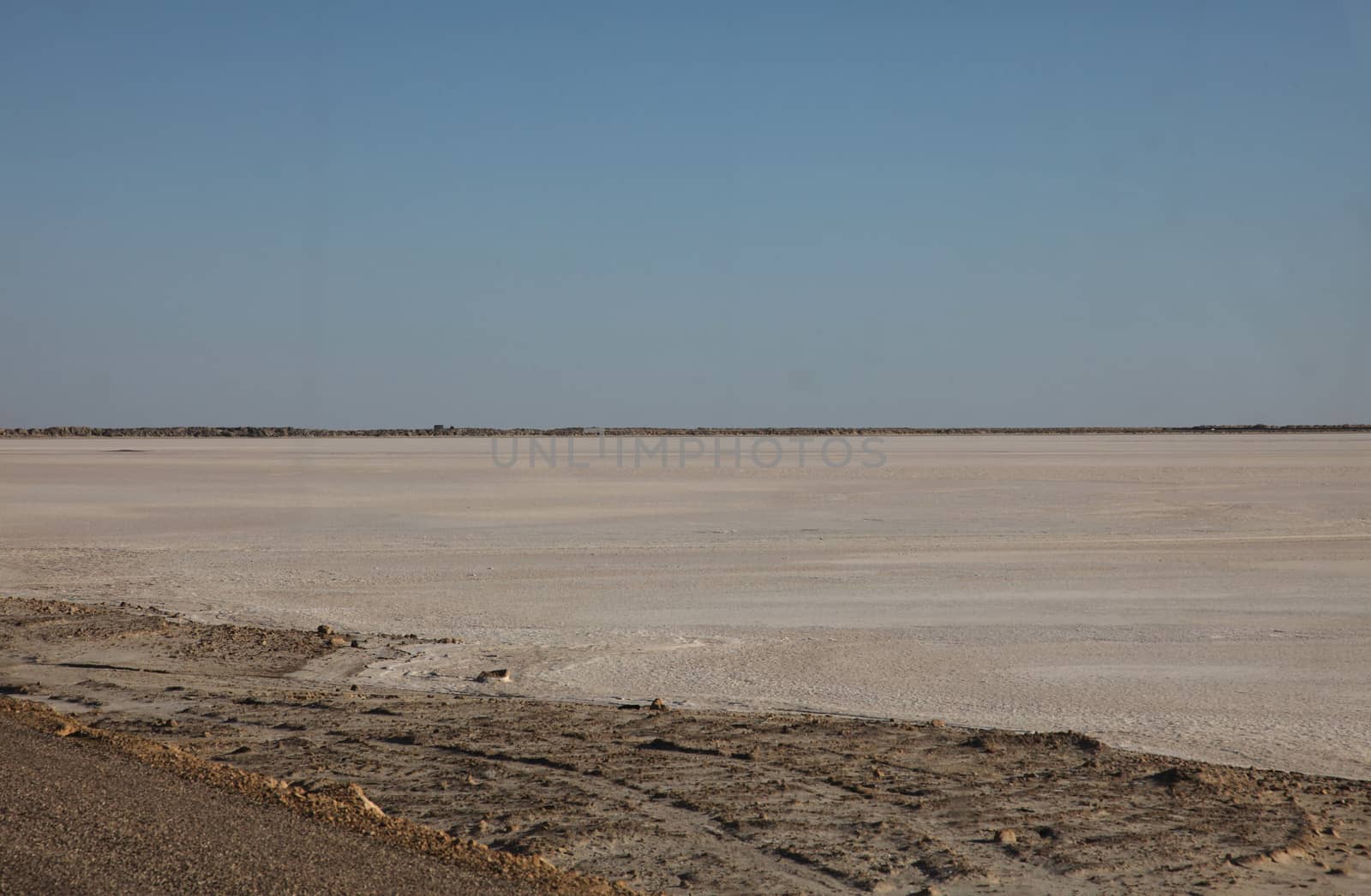 Chott el Djerid (biggest salt lake in north Africa), Tunisia