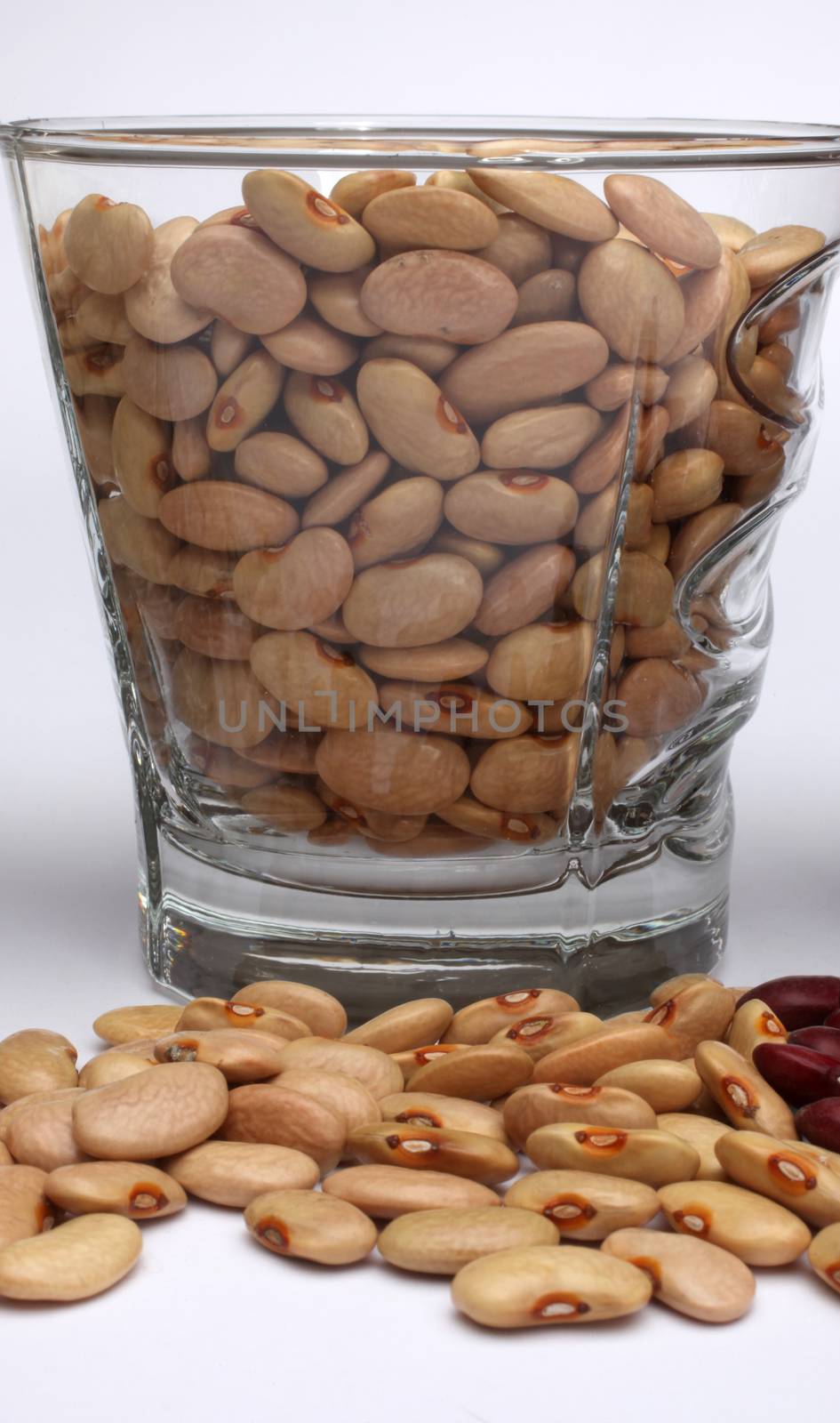 Brown beans close up