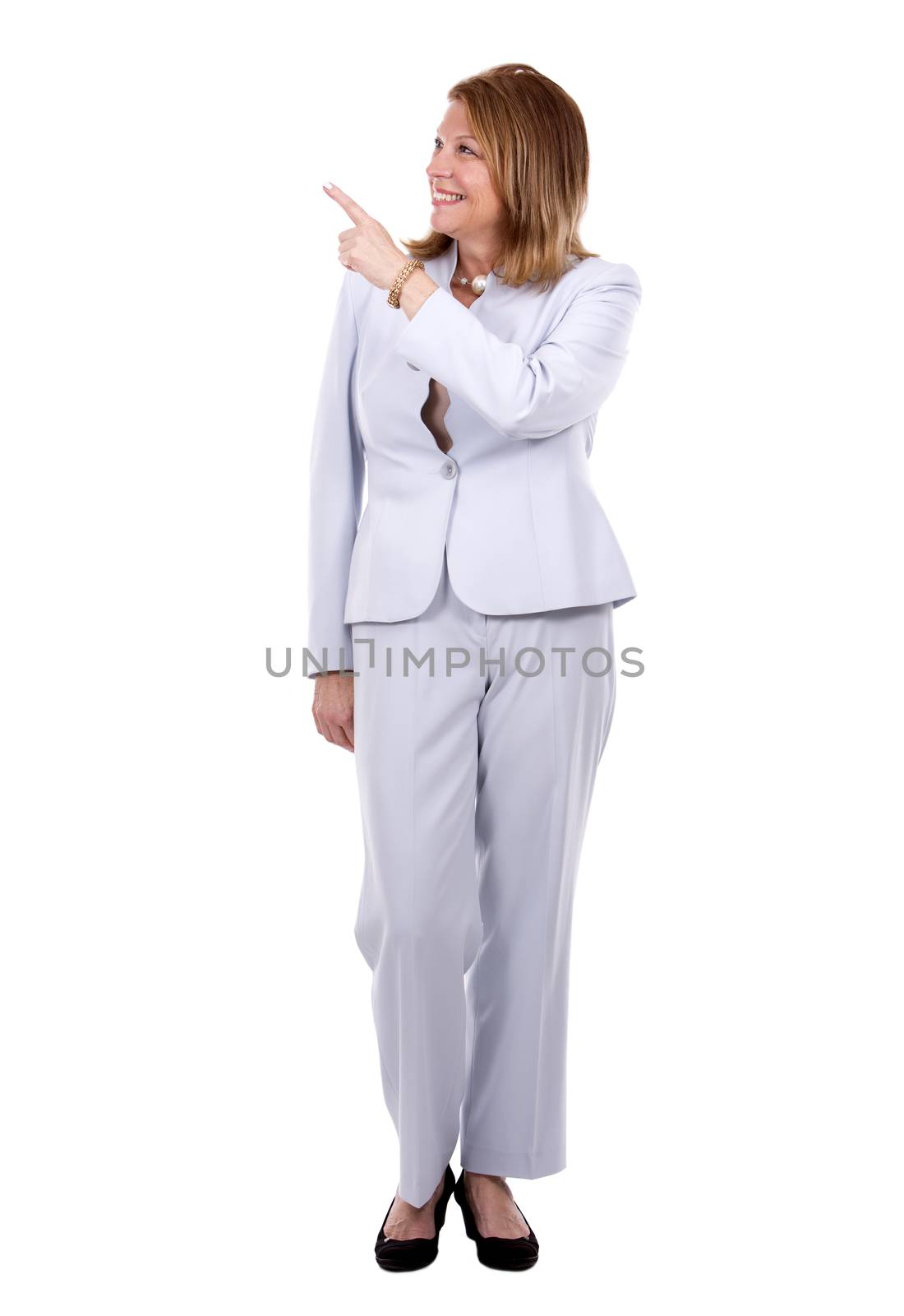 business caucasian woman pointing by zdenkadarula