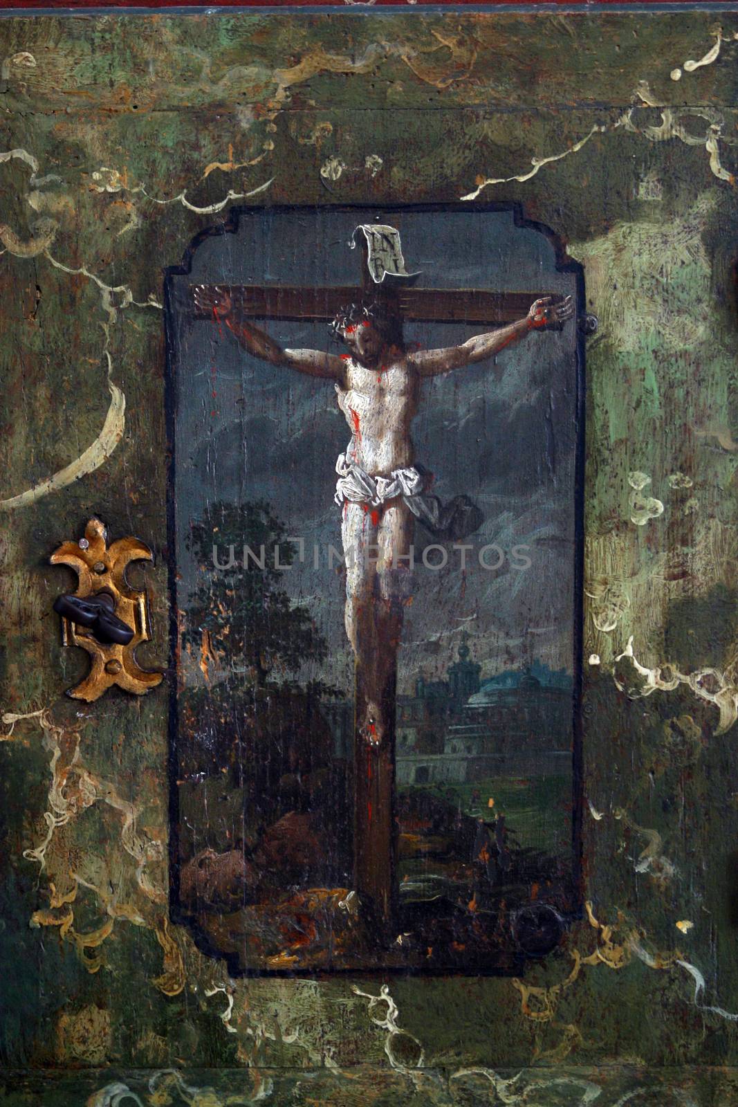 Jesus crucified on the cross