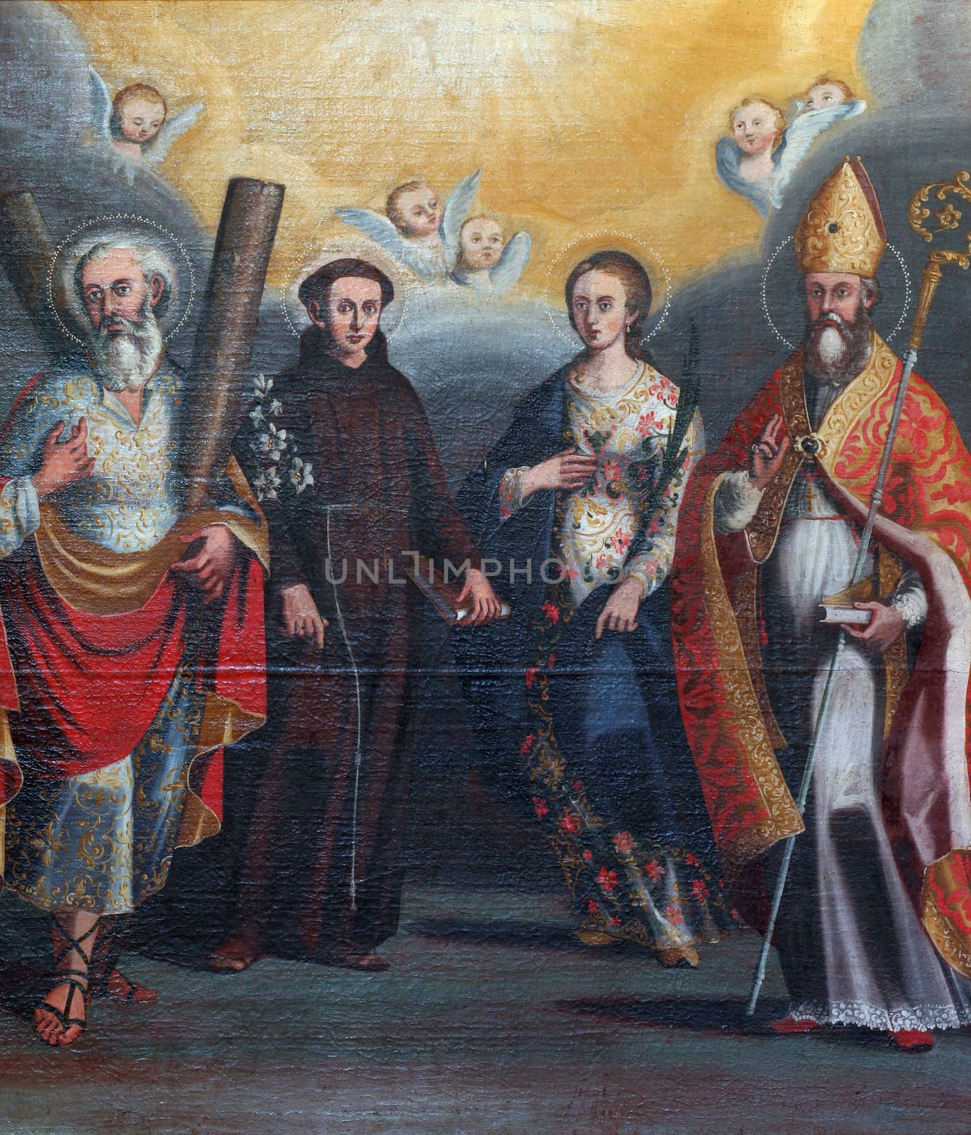 Saint Andrew, Anthony, Lucia and Nicholas