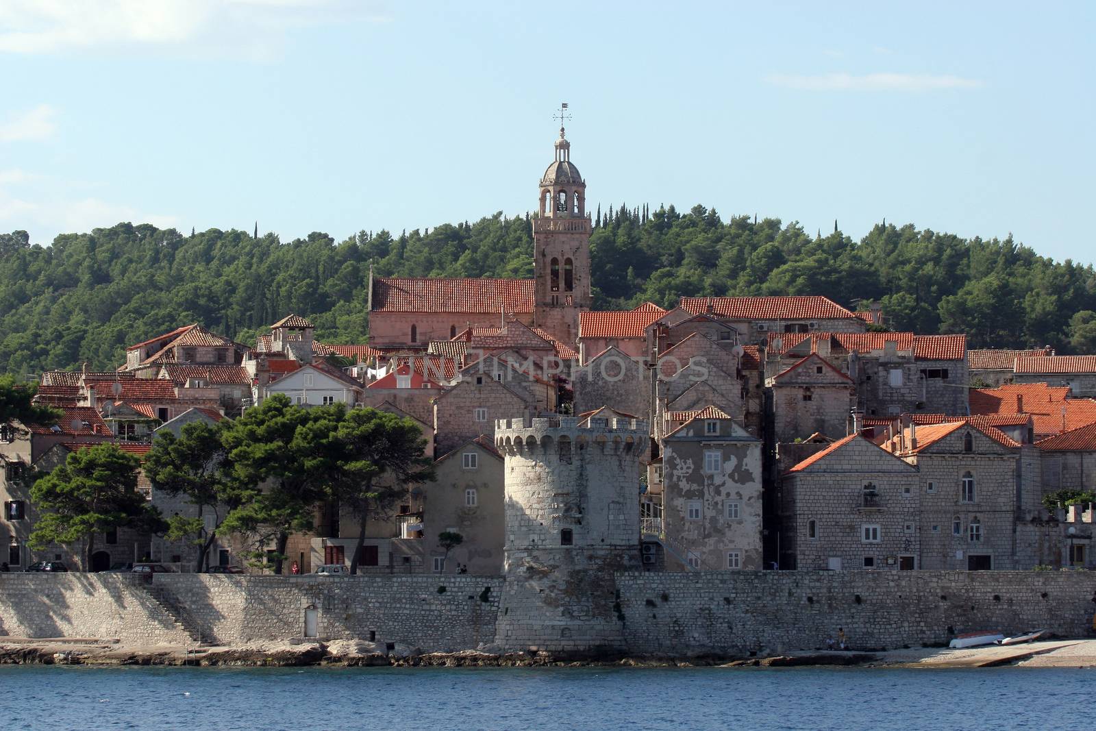 Korcula. Small island city near Dubrovnik in Croatia.
