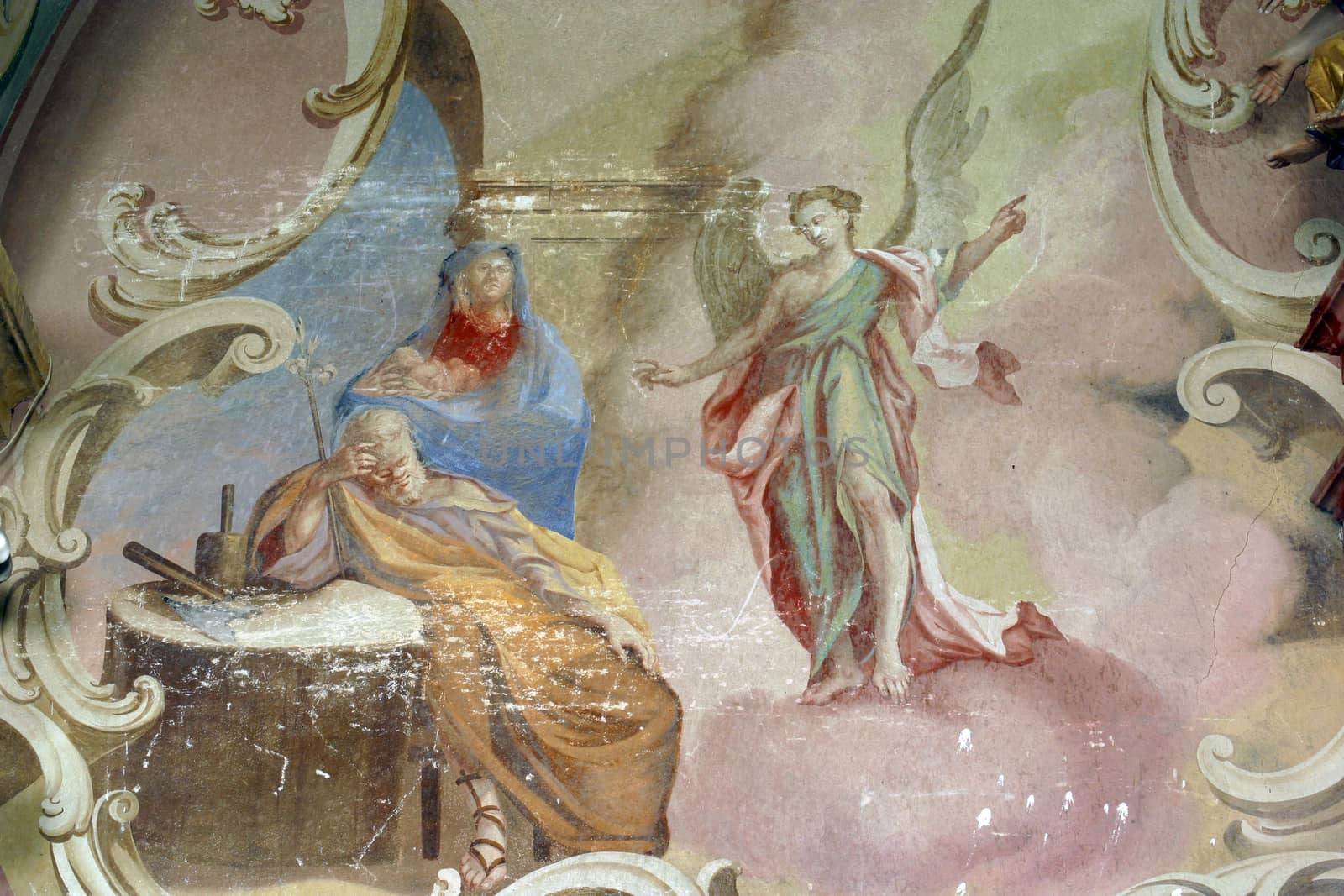 Fresco on the ceiling of the church