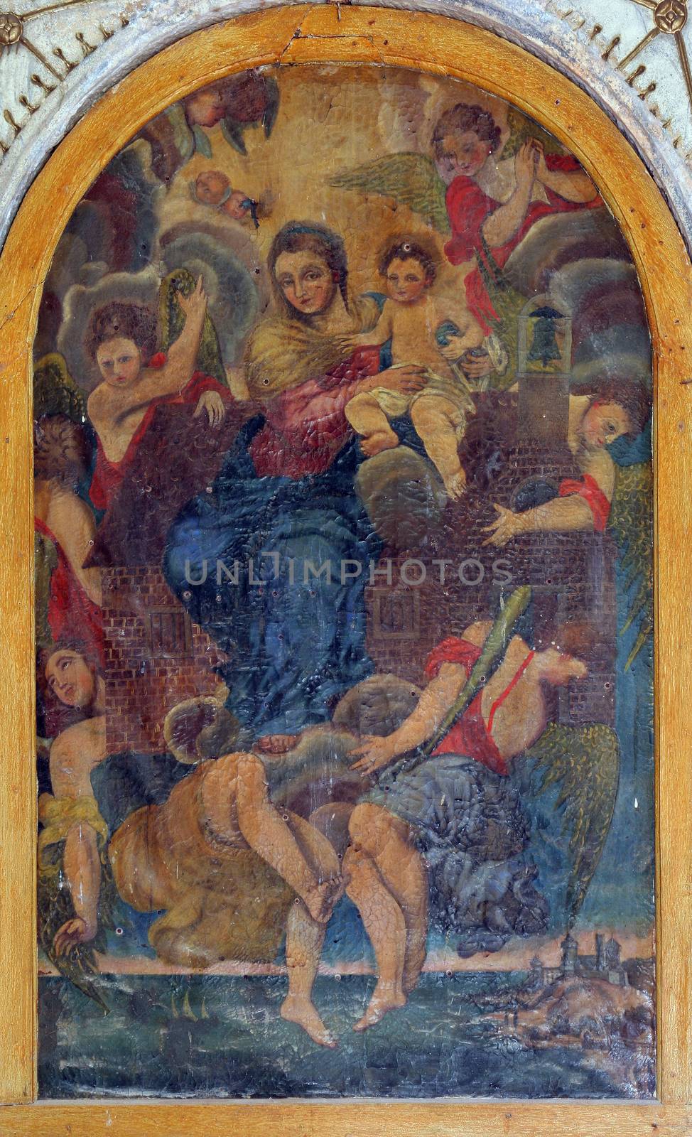 Virgin Mary and Child with angels