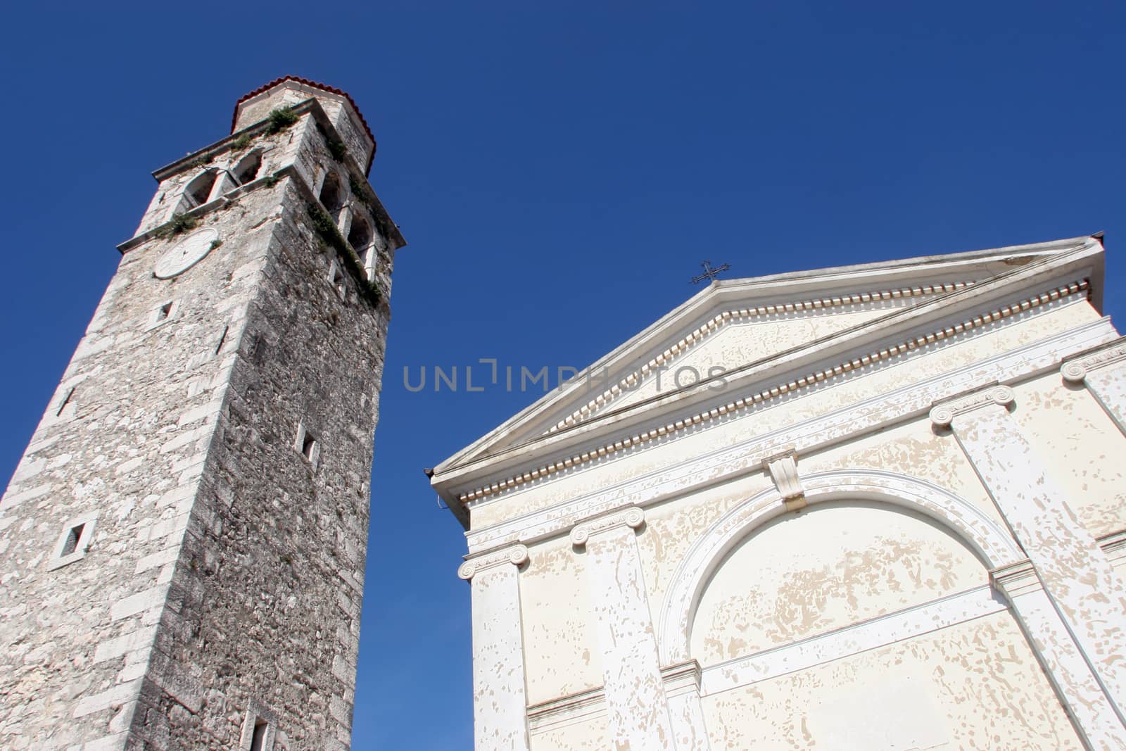 Church in the city Vizinada, Istria, Croatia