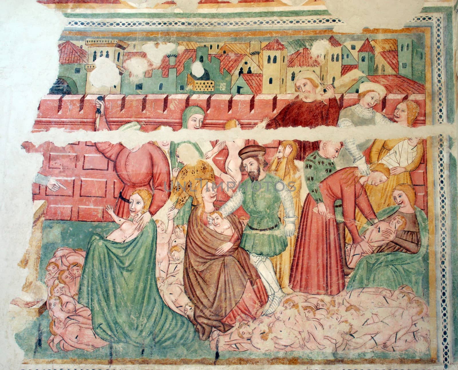 Fresco paintings in the old church