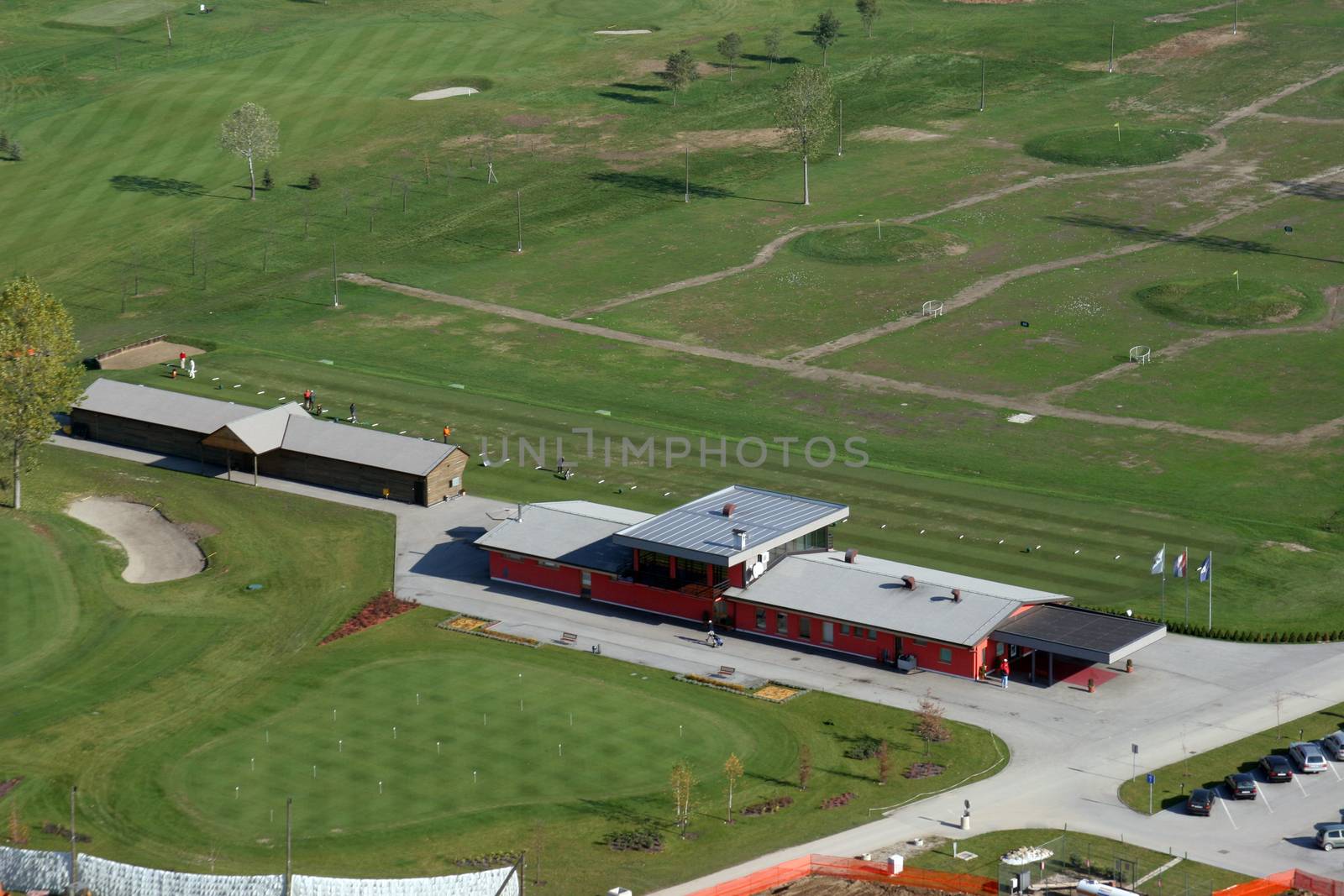Nature landscape with golf club