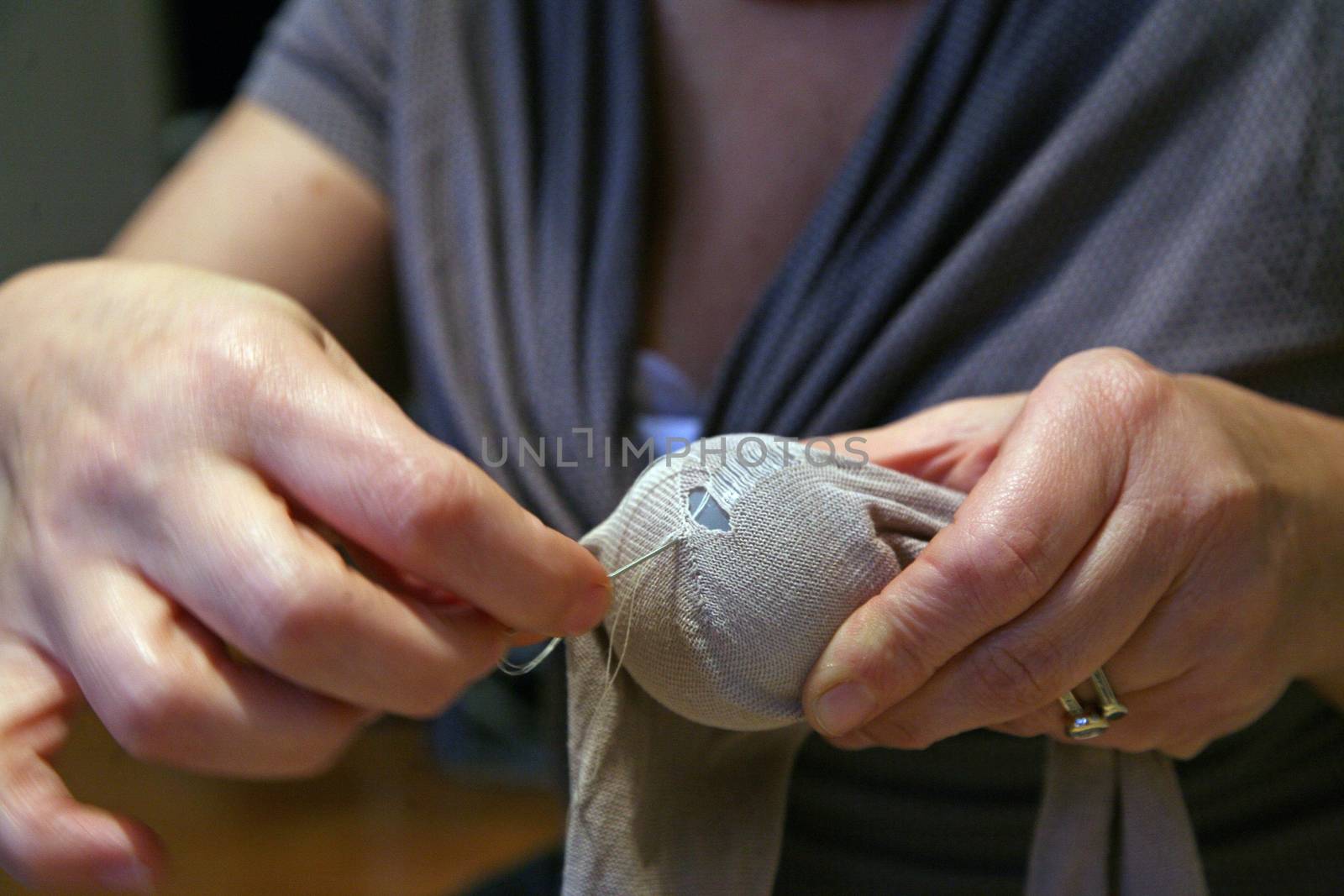 Crisis, mending socks