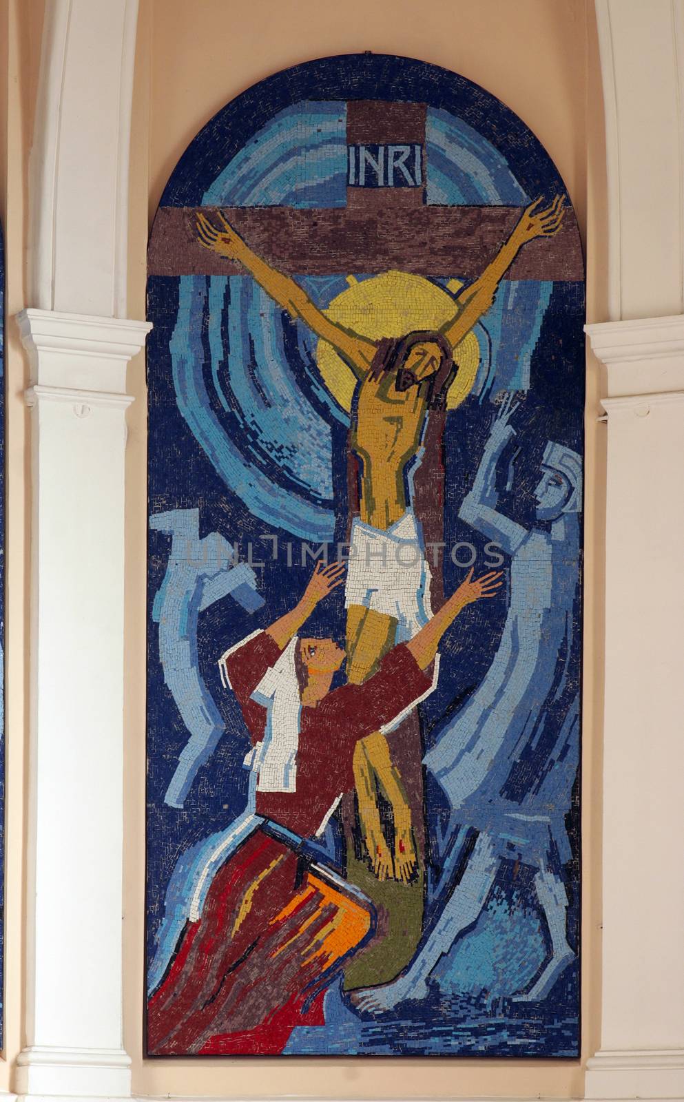 Jesus crucified on the cross