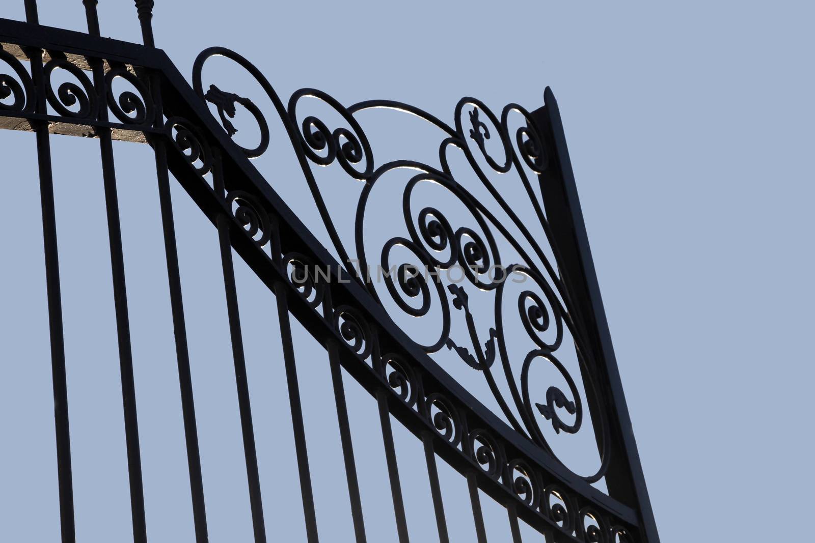 Wrought iron gate