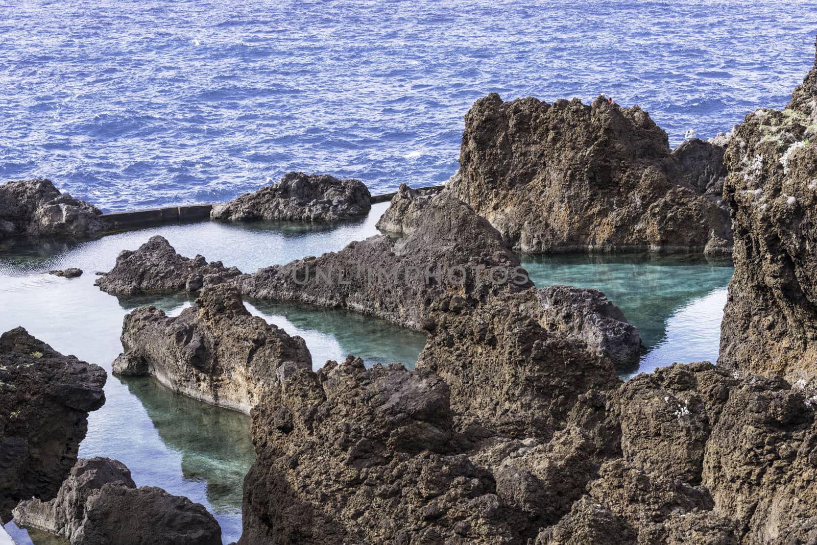Natural pools in Porto Moniz, Madeira by compuinfoto