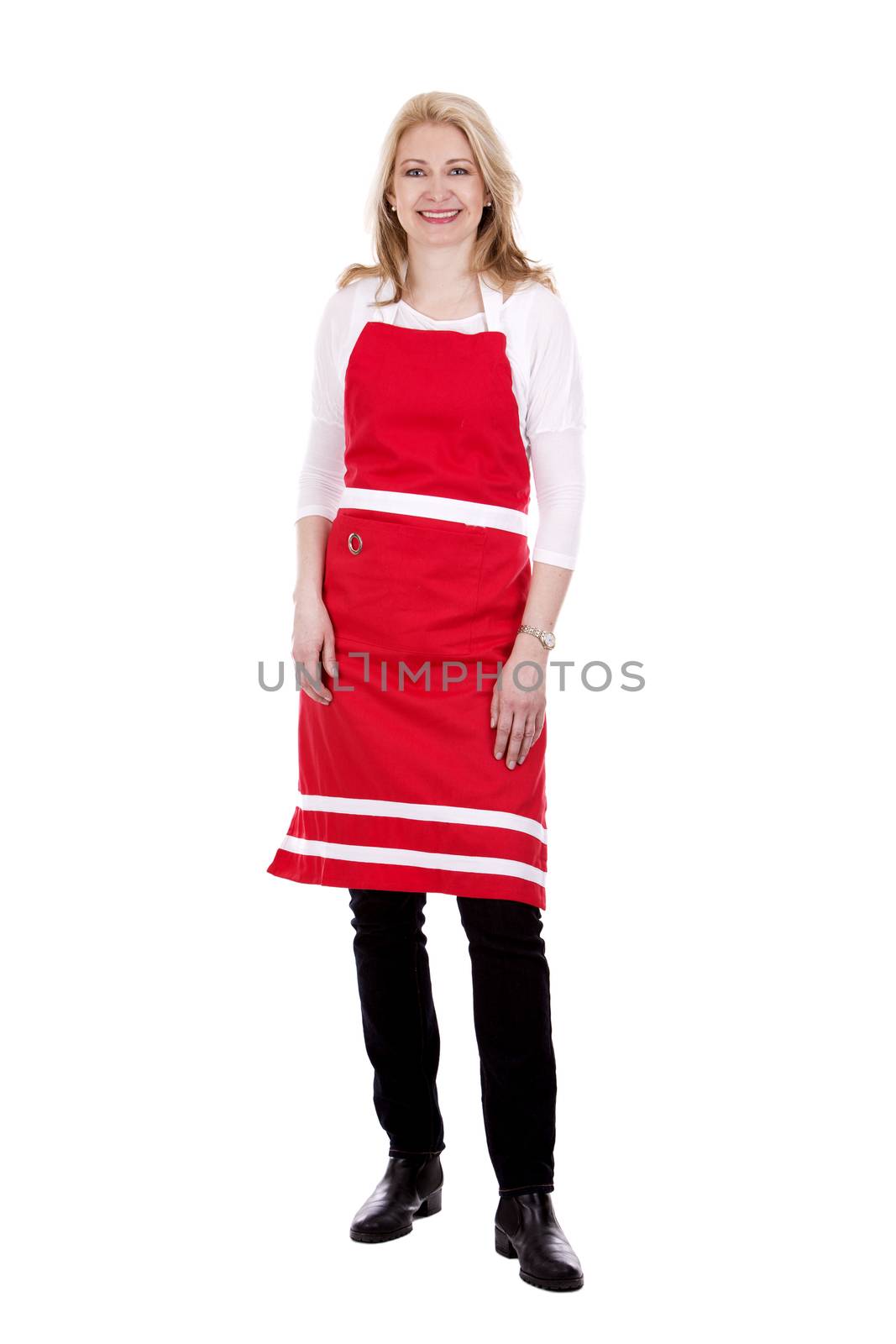 female cook in apron by zdenkadarula