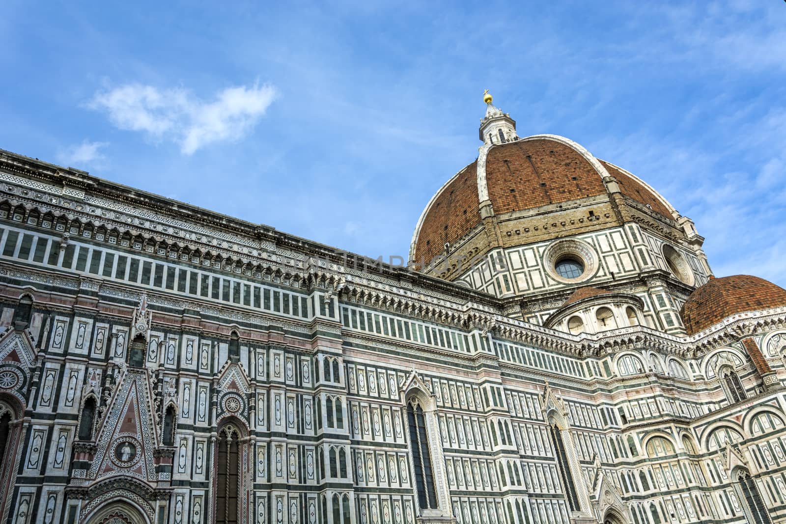  Il Duomo di Firenze, as it is ordinarily called, was begun in 1296 in the Gothic style with the design of Arnolfo di Cambio and completed structurally in 1436 with the dome engineered by Filippo Brunelleschi