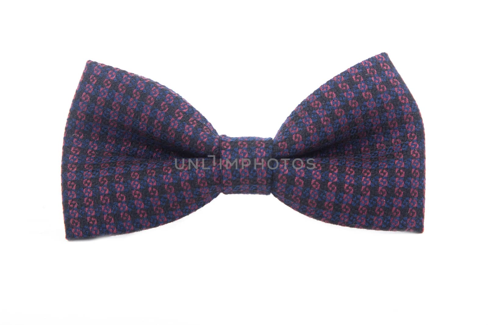 dotted bow-tie on white with clipping path by traza