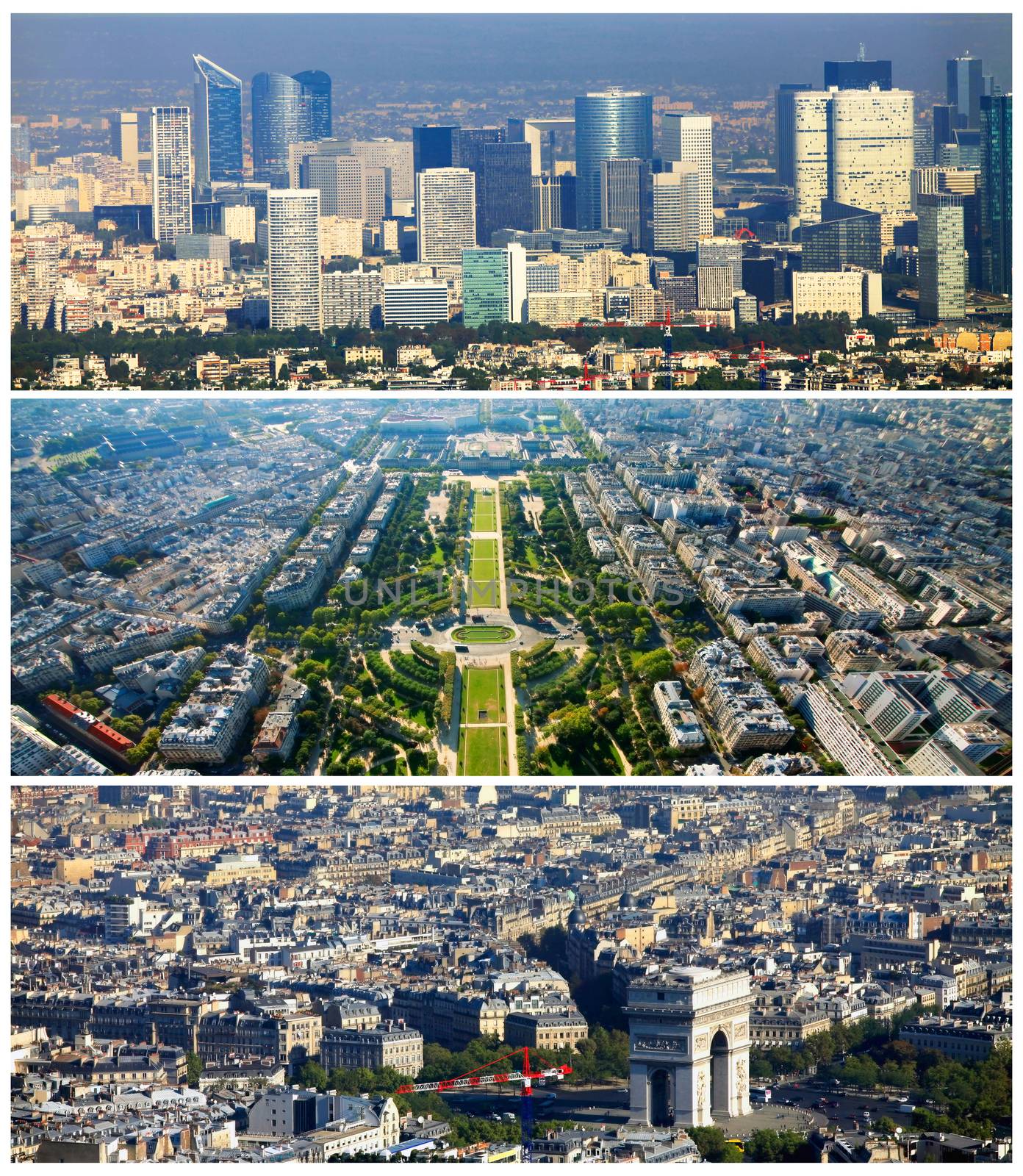 Collage set of Paris images