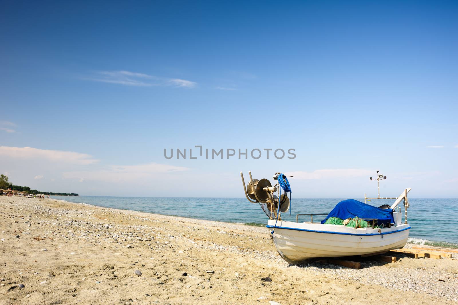 Fisher boats at the beach by starush