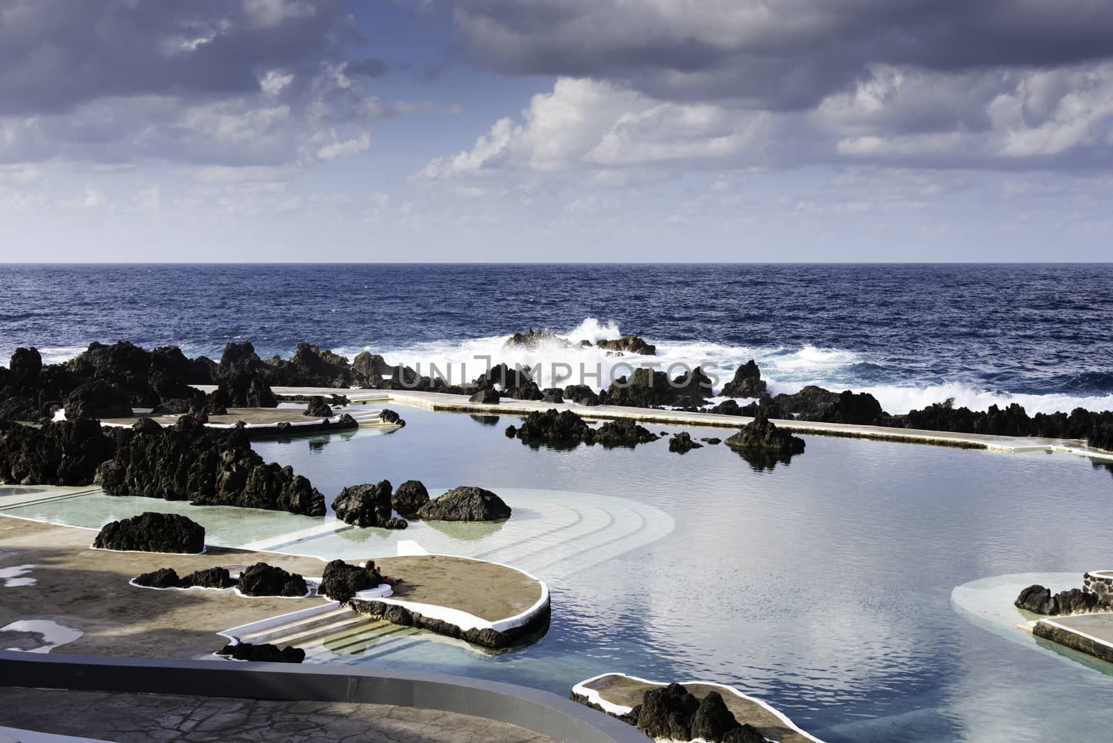 Natural pools in Porto Moniz, Madeira by compuinfoto