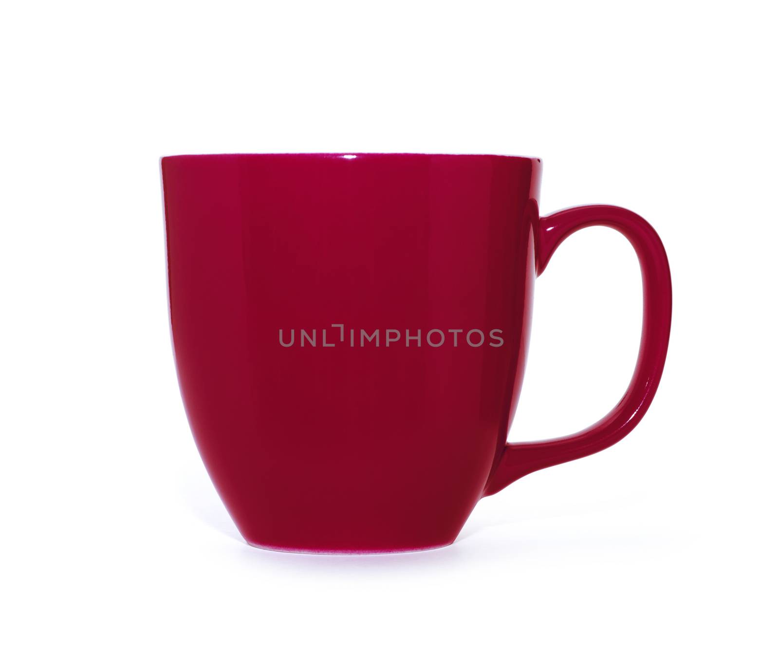 red cup on a white background